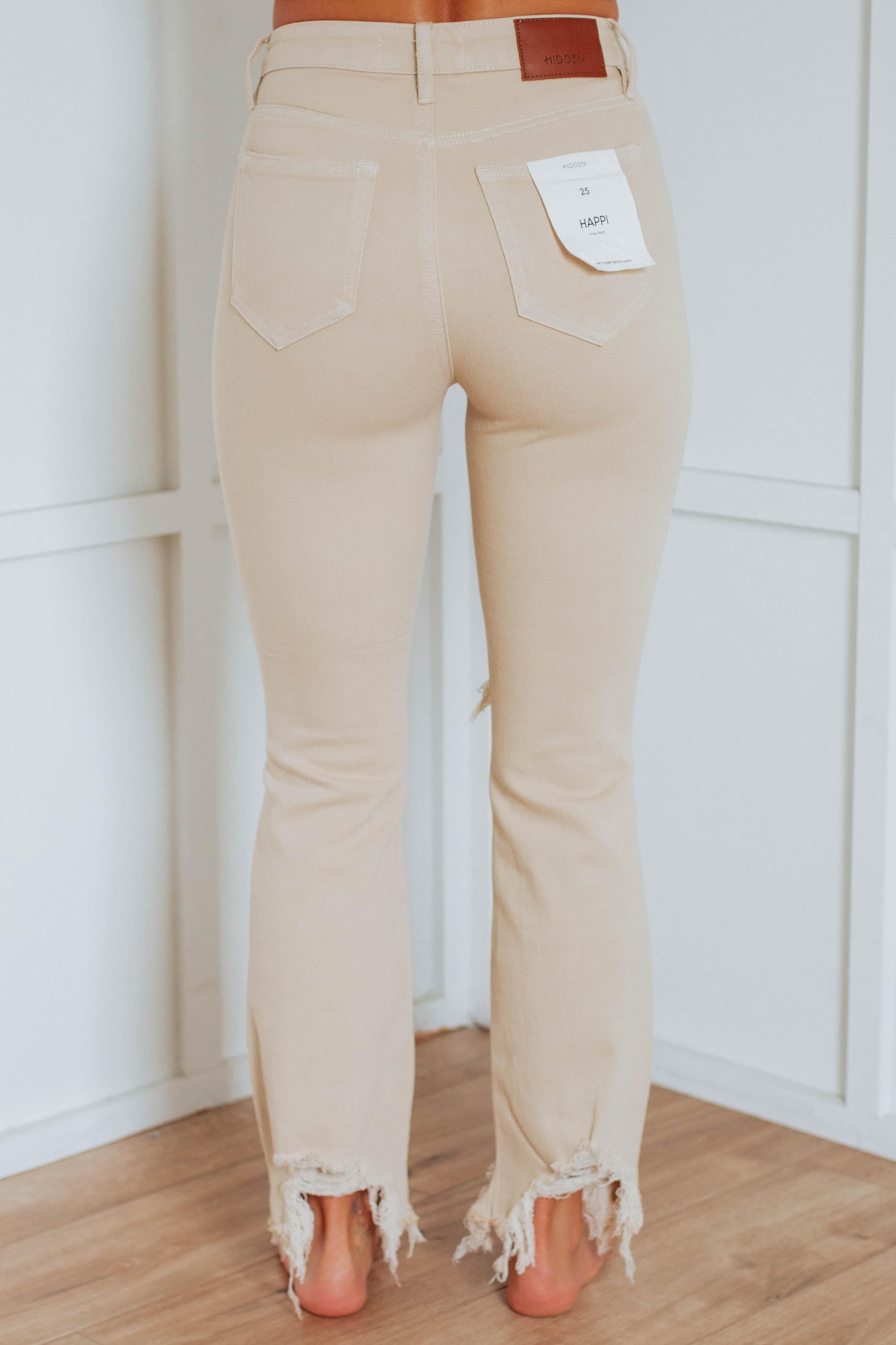 Happi Hidden Jeans - Khaki sold by Wild Oak Boutique product image thumbnail 4