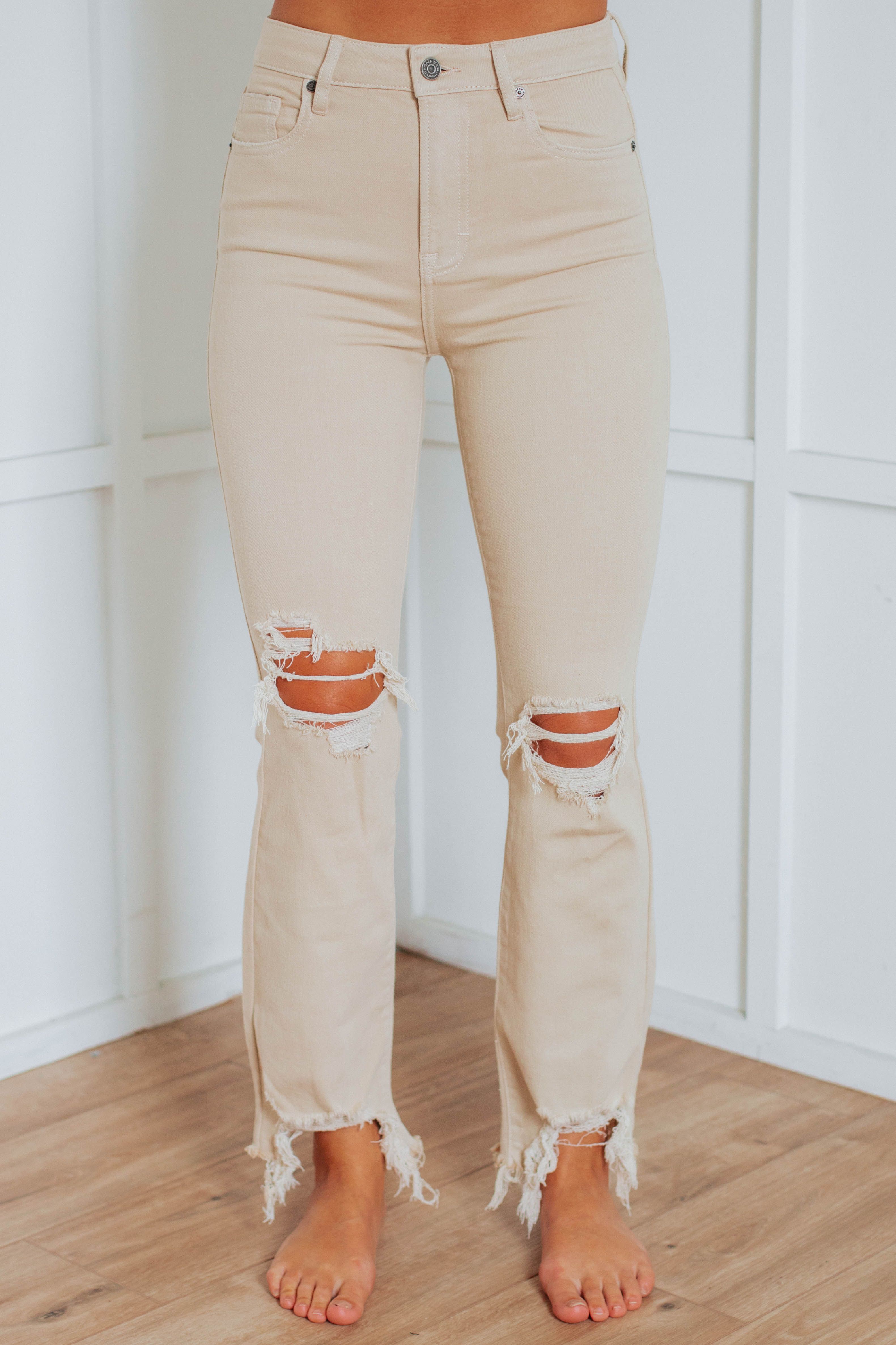 Happi Hidden Jeans - Khaki sold by Wild Oak Boutique product image thumbnail 3