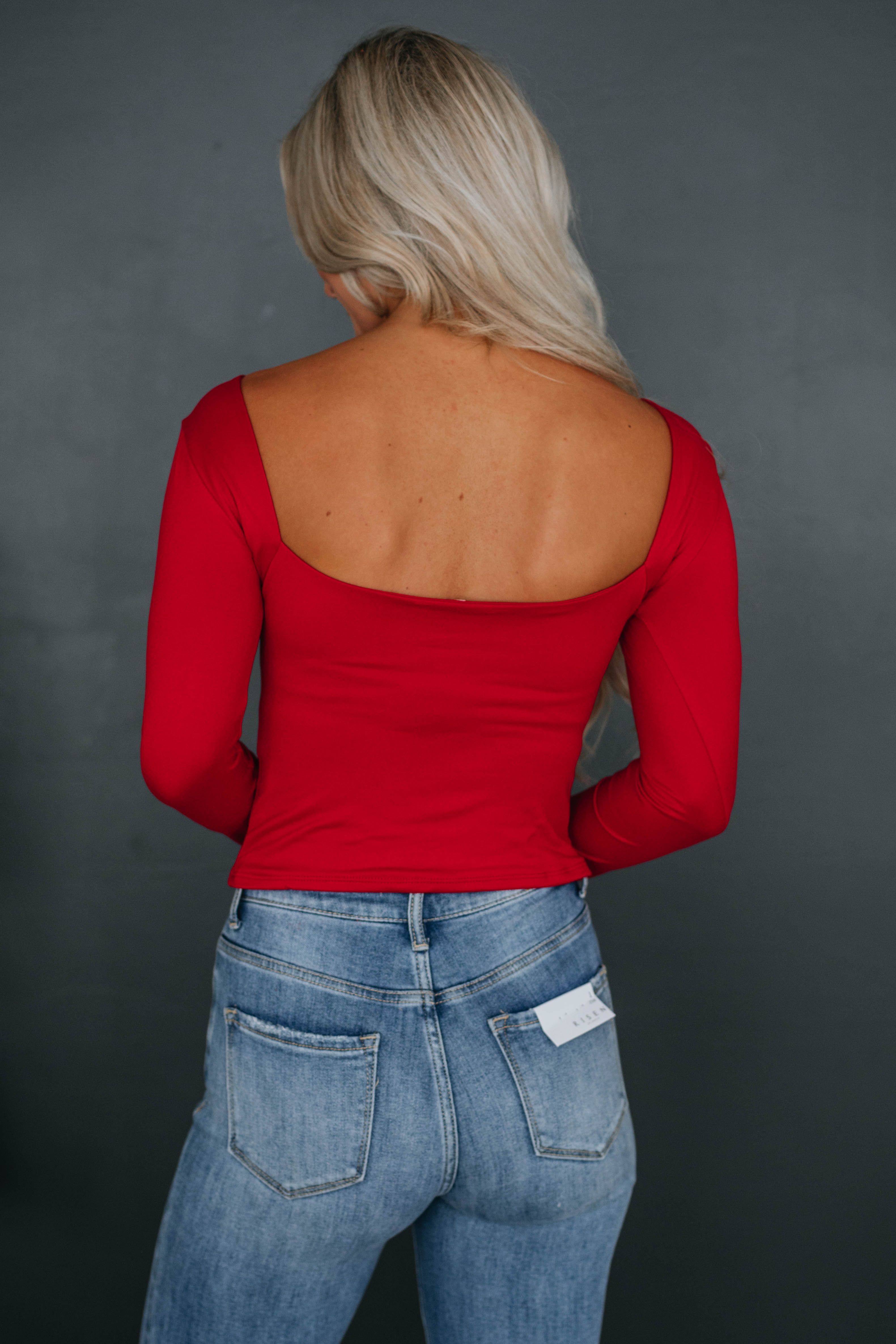 Ronin Long Sleeve Top - Red sold by Wild Oak Boutique product image thumbnail 3