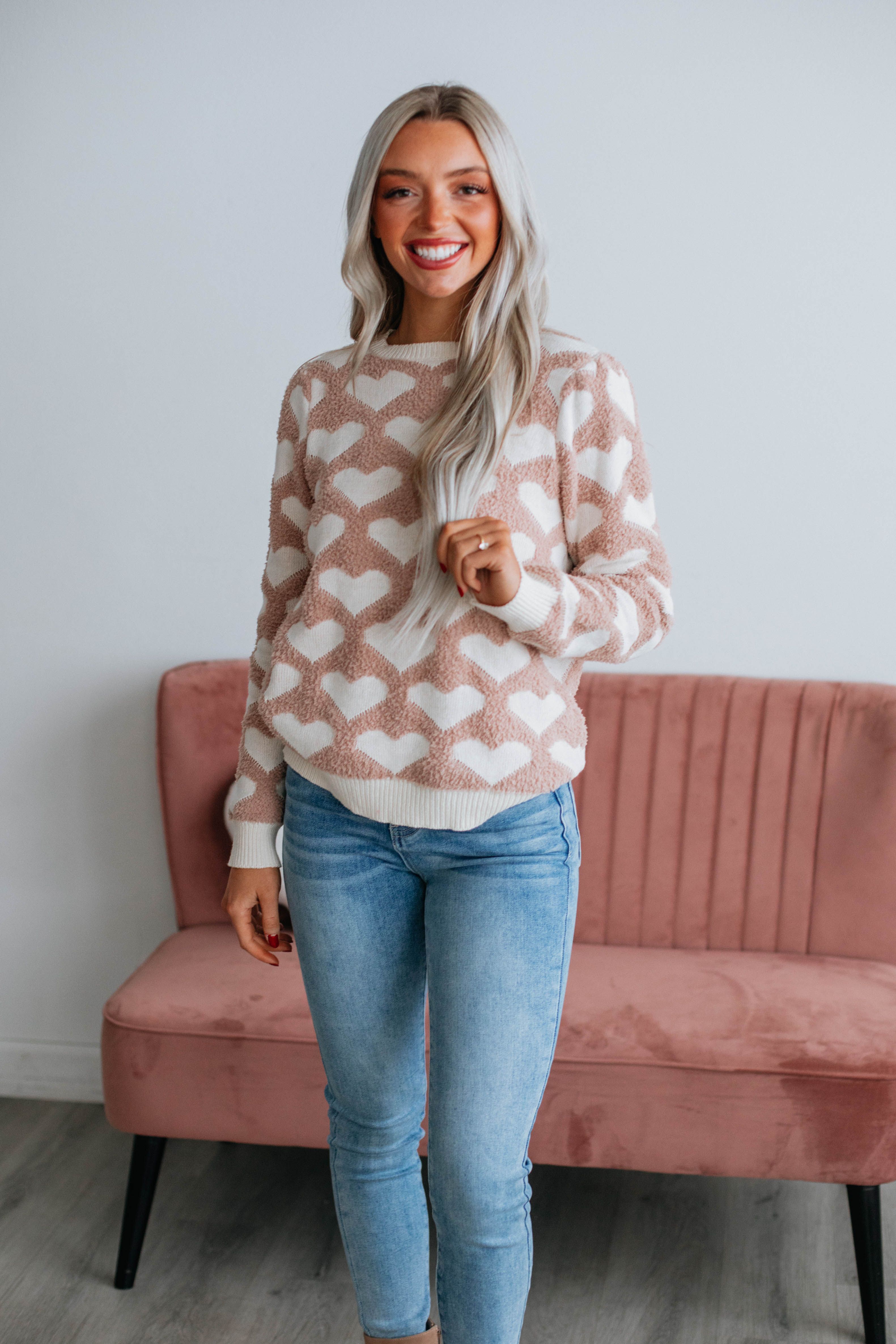 All Love Sweater - Sand sold by Wild Oak Boutique