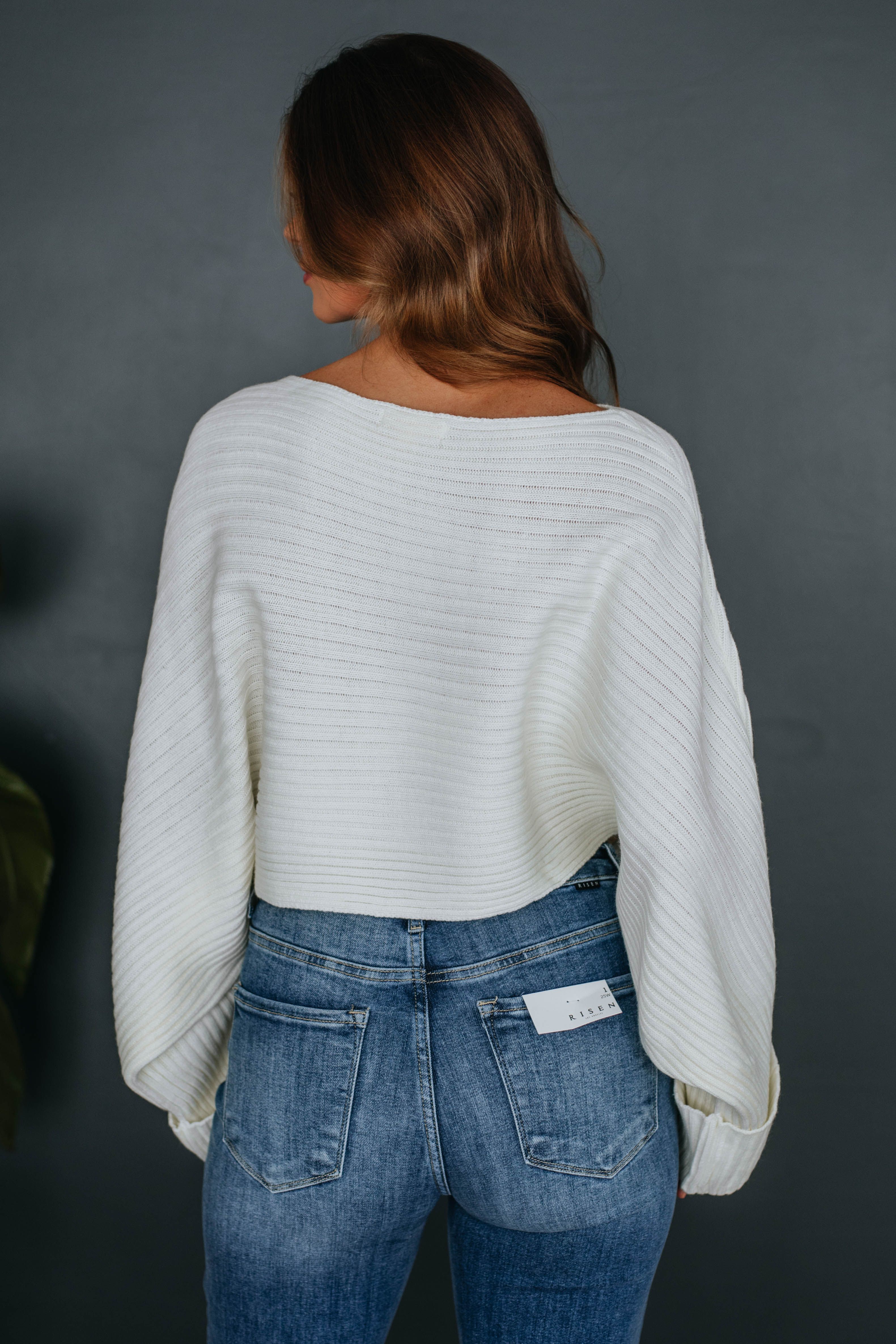 Malcolm Cropped Sweater - Ivory sold by Wild Oak Boutique product image thumbnail 5