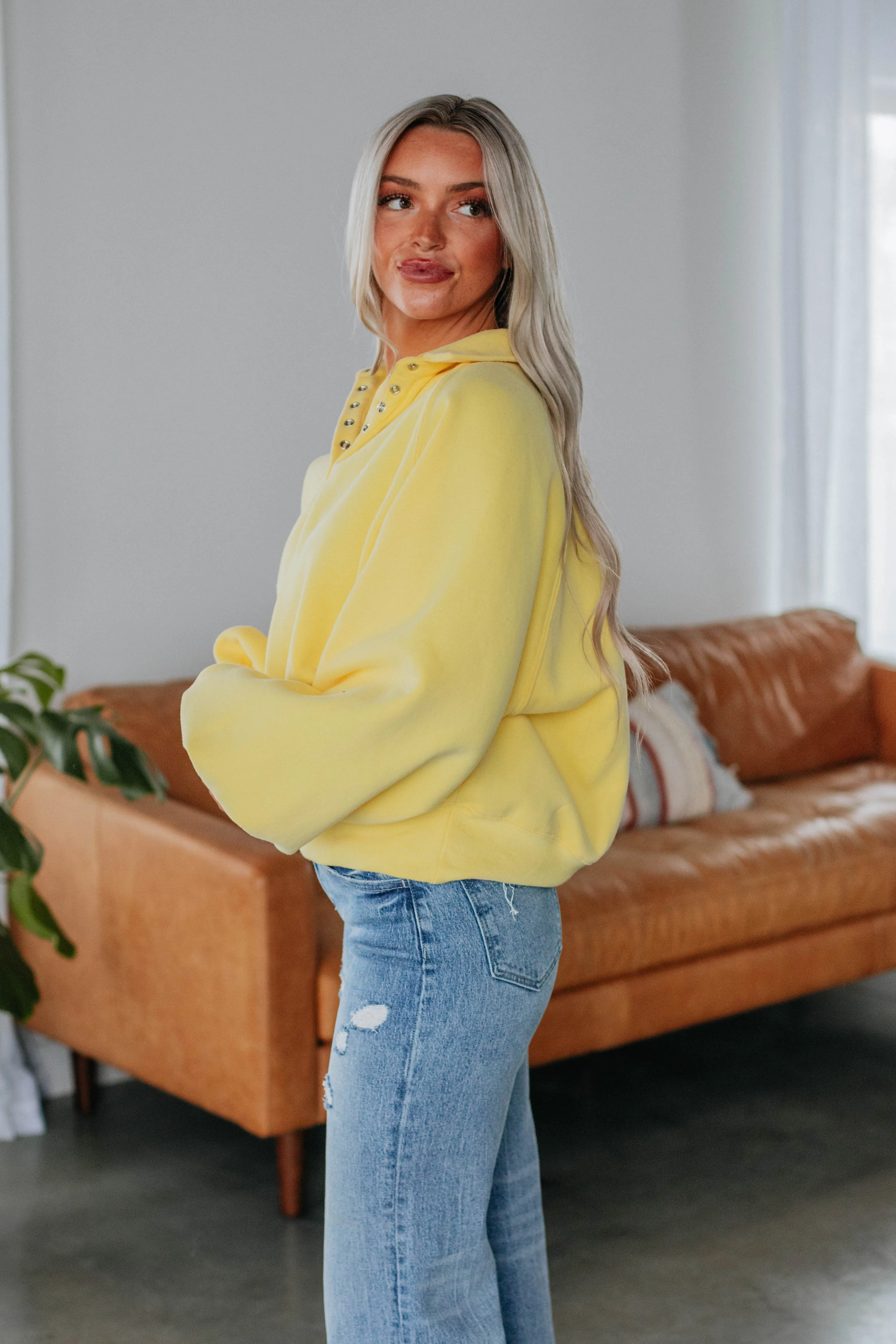 Tulley Pullover - Lemon sold by Wild Oak Boutique product image thumbnail 3