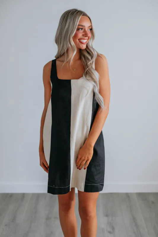 Quentin Mini Dress - Washed Black sold by Wild Oak Boutique