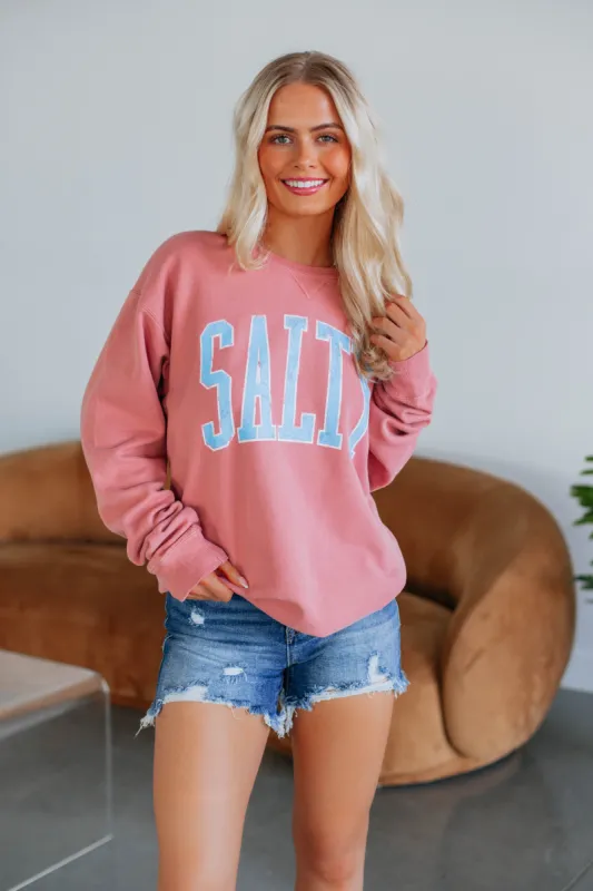 Salty Graphic Crewneck sold by Wild Oak Boutique