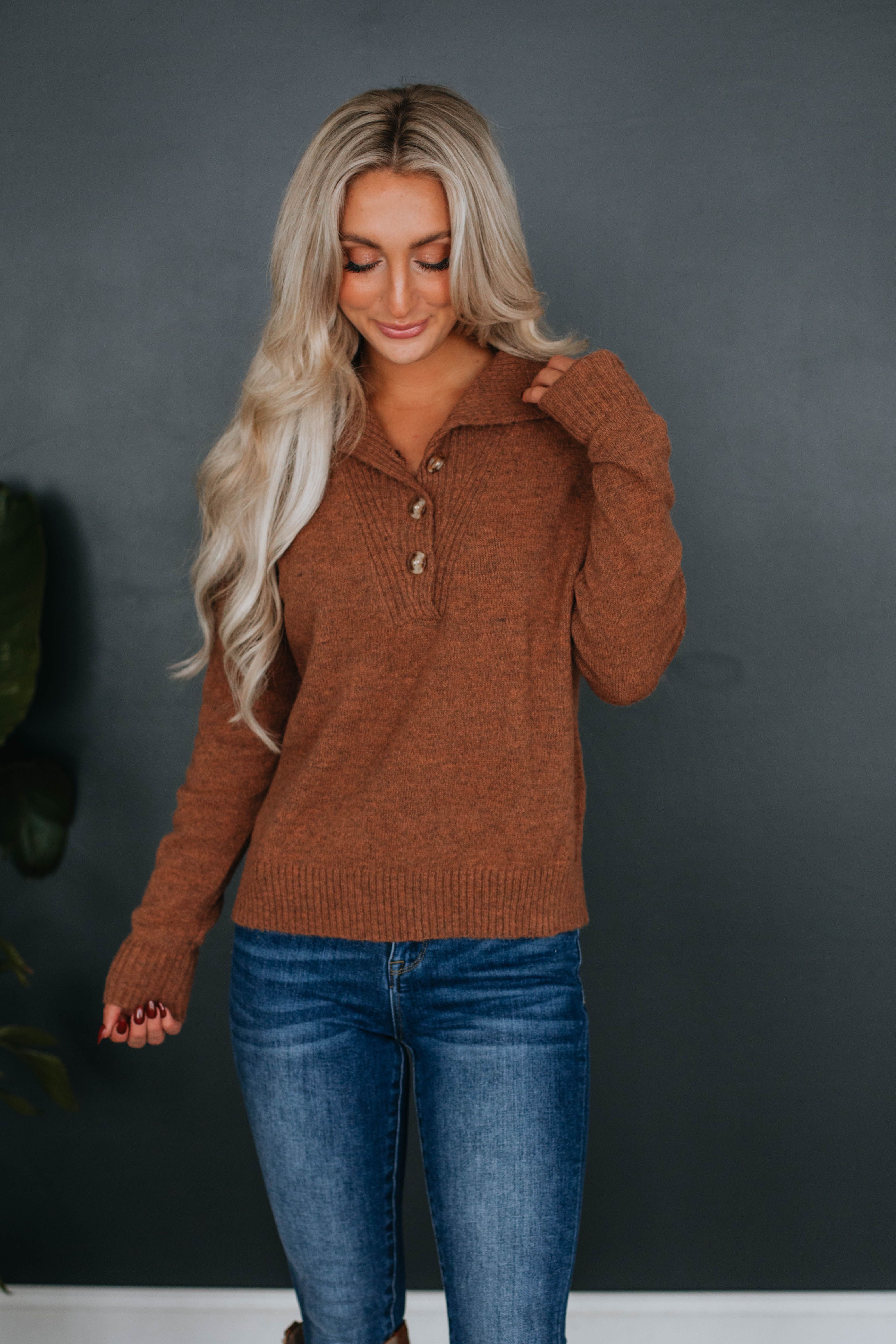 Ronnie Sweater - Chestnut sold by Wild Oak Boutique product image thumbnail 4