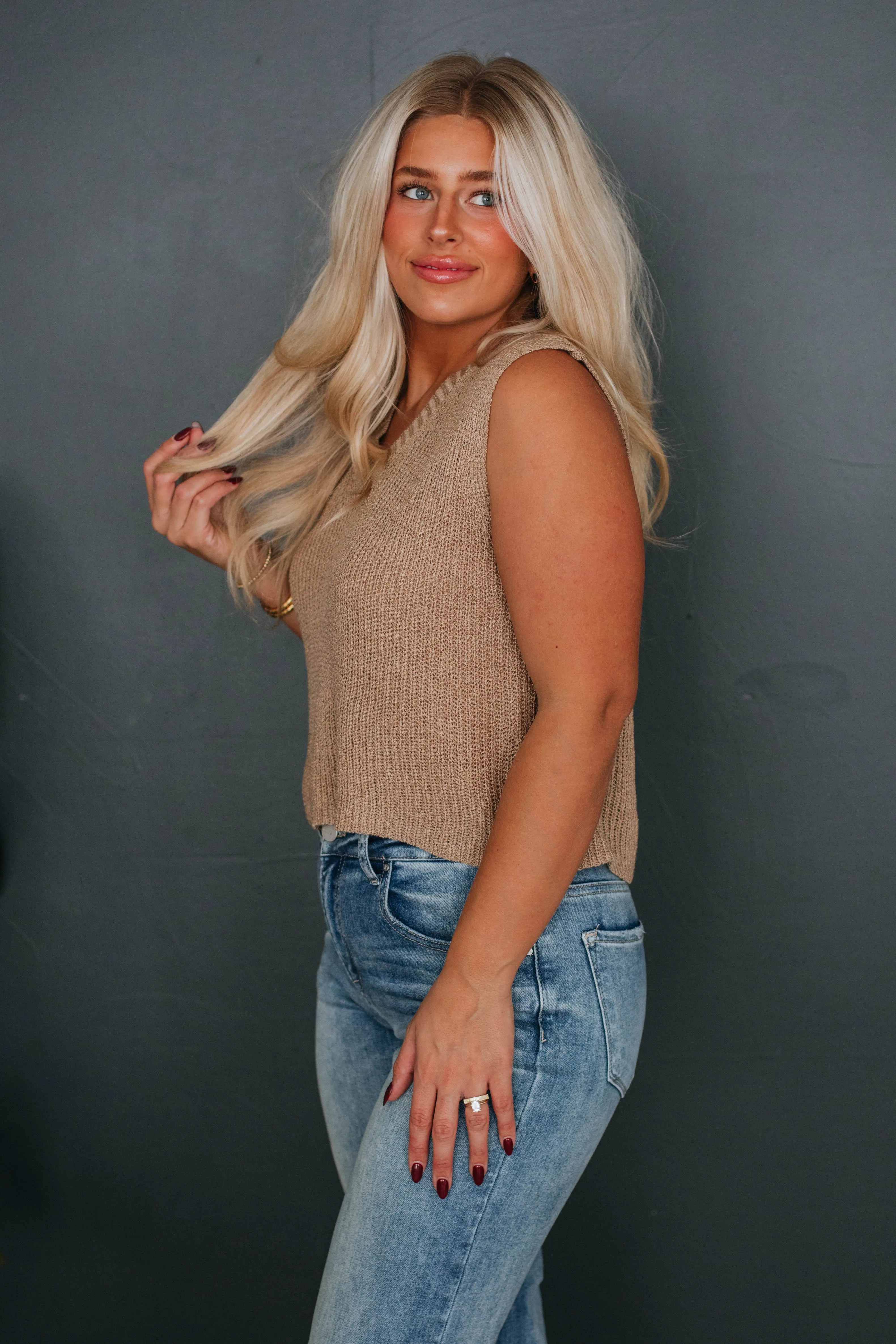 Lexley Sweater Vest sold by Wild Oak Boutique product image thumbnail 3