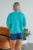 Embrie Sweater - Turquoise sold by Wild Oak Boutique