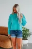 Embrie Sweater - Turquoise sold by Wild Oak Boutique