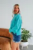 Embrie Sweater - Turquoise sold by Wild Oak Boutique