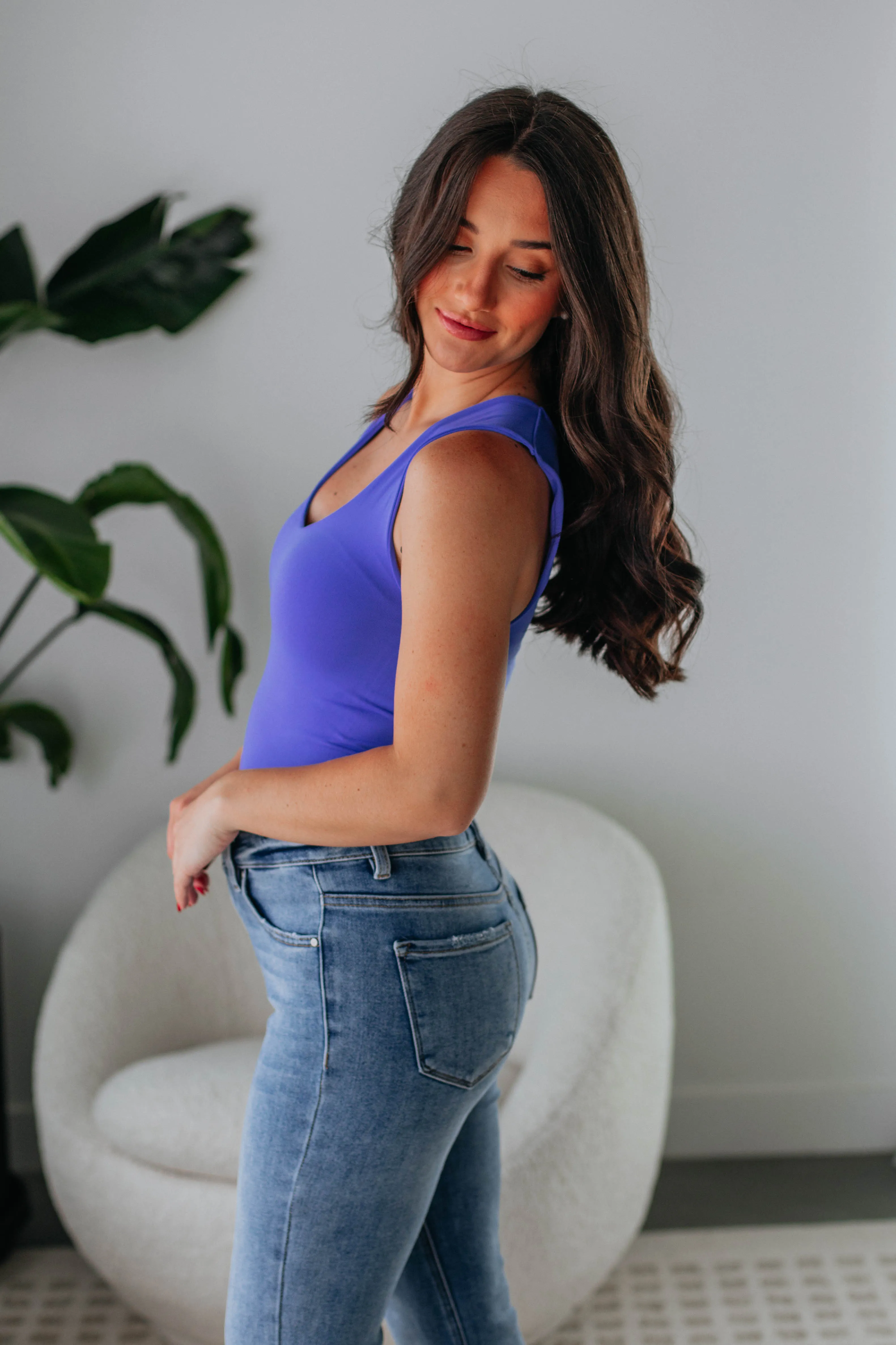 Jetson Seamless Tank - Periwinkle sold by Wild Oak Boutique product image thumbnail 5