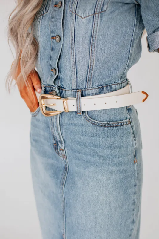 Perilla Belt - Ivory sold by Wild Oak Boutique