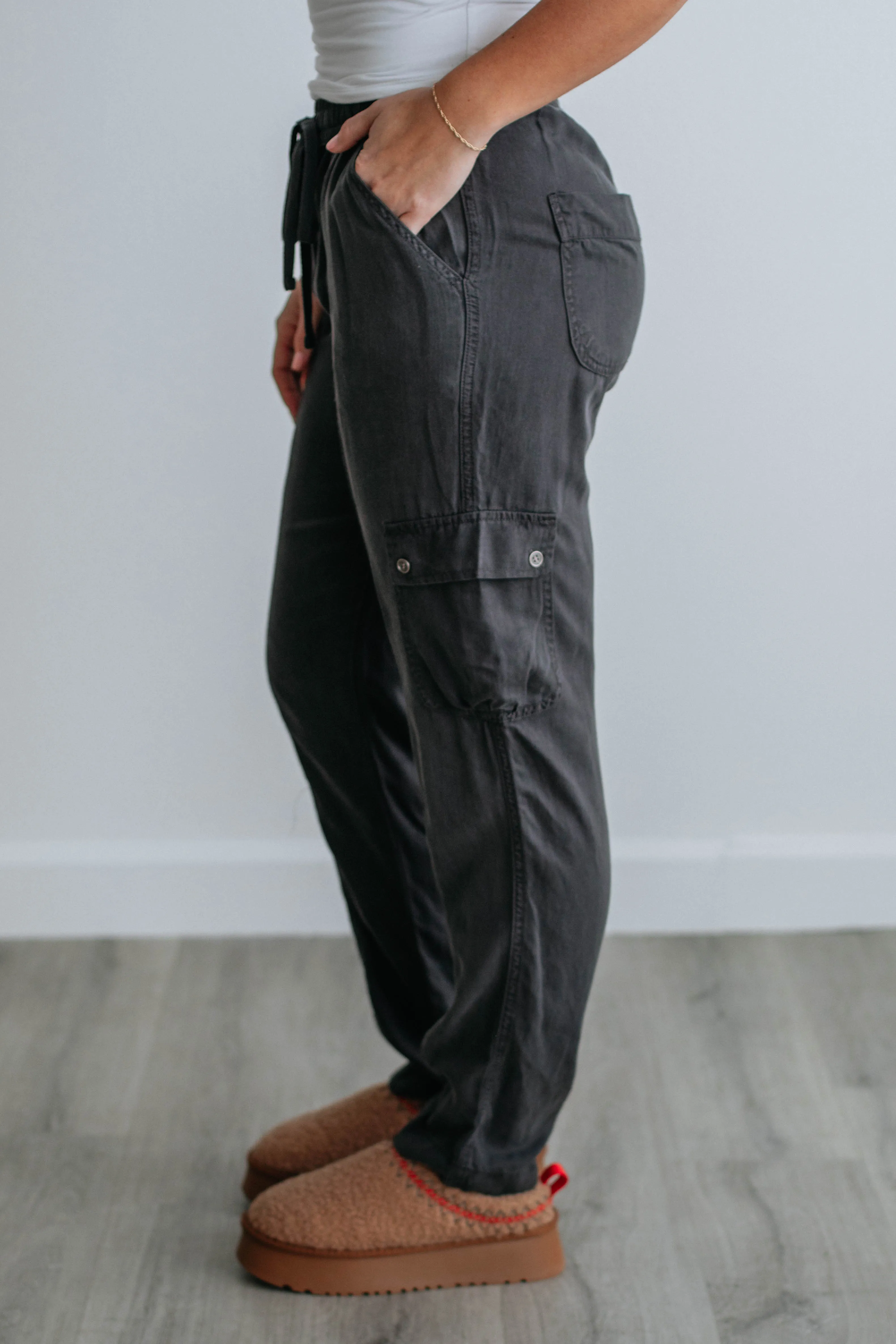 Sailor Cargo Pants - Charcoal sold by Wild Oak Boutique product image thumbnail 3