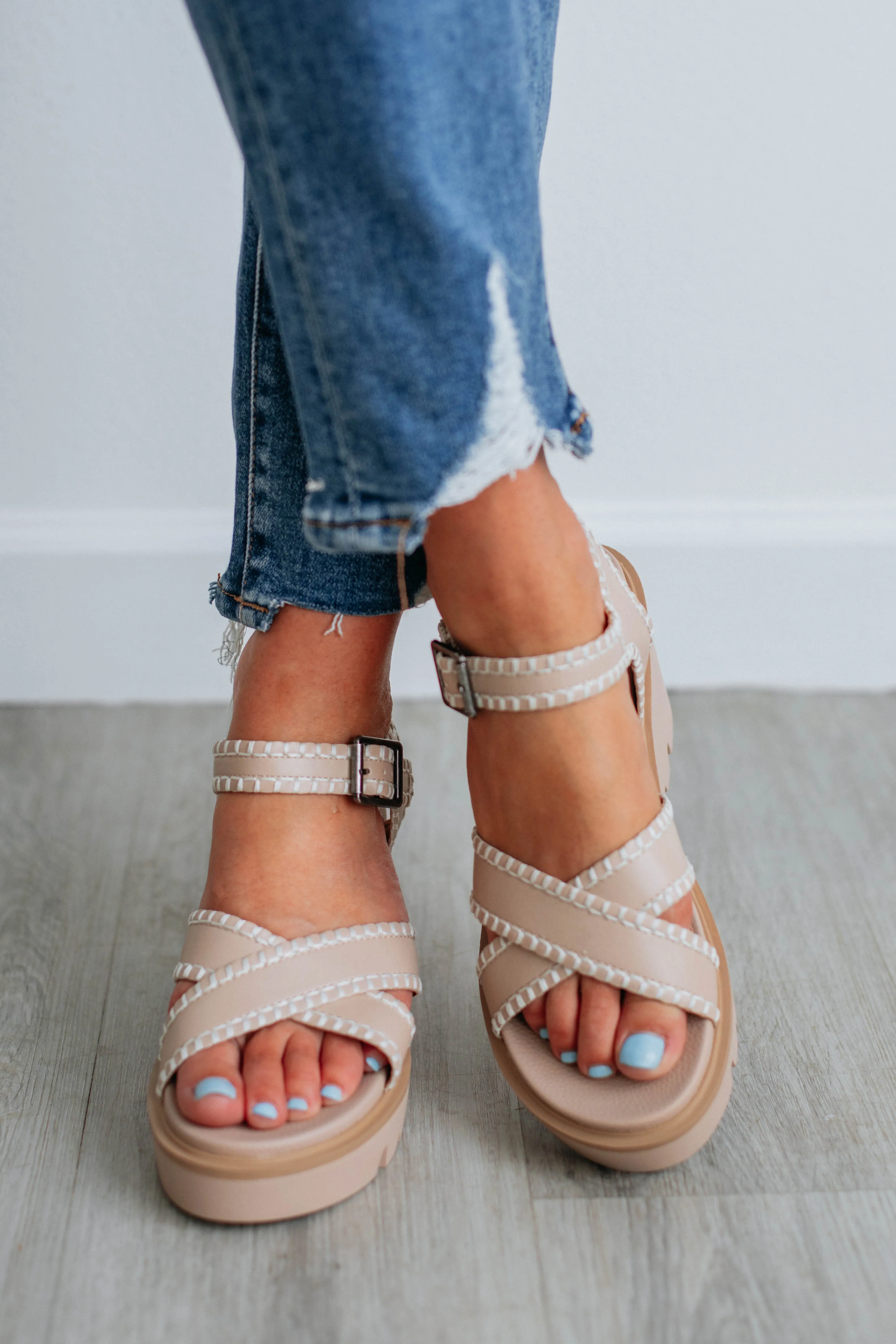 Finding Paradise Wedges - Taupe sold by Wild Oak Boutique product image thumbnail 3