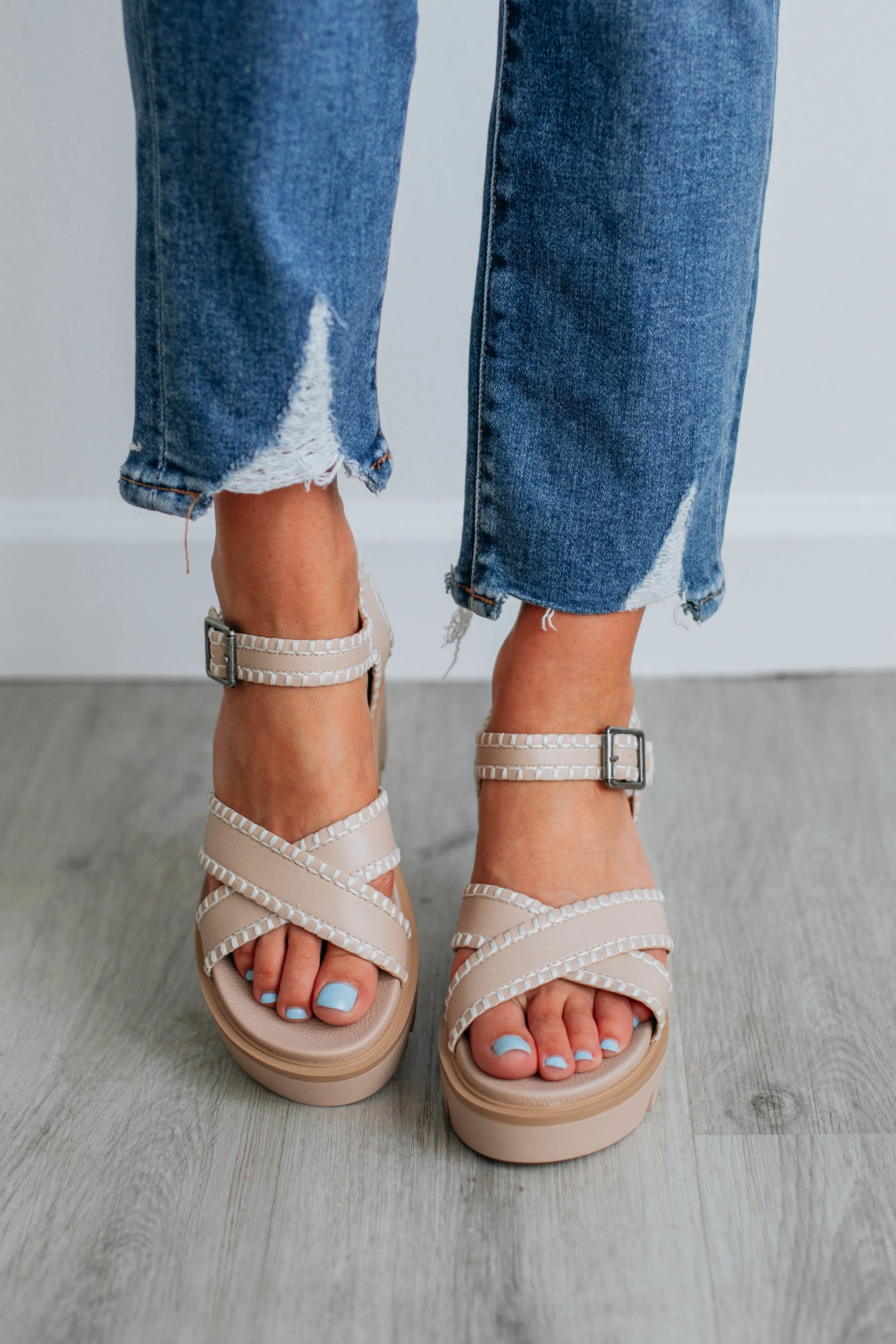 Finding Paradise Wedges - Taupe sold by Wild Oak Boutique product image thumbnail 5