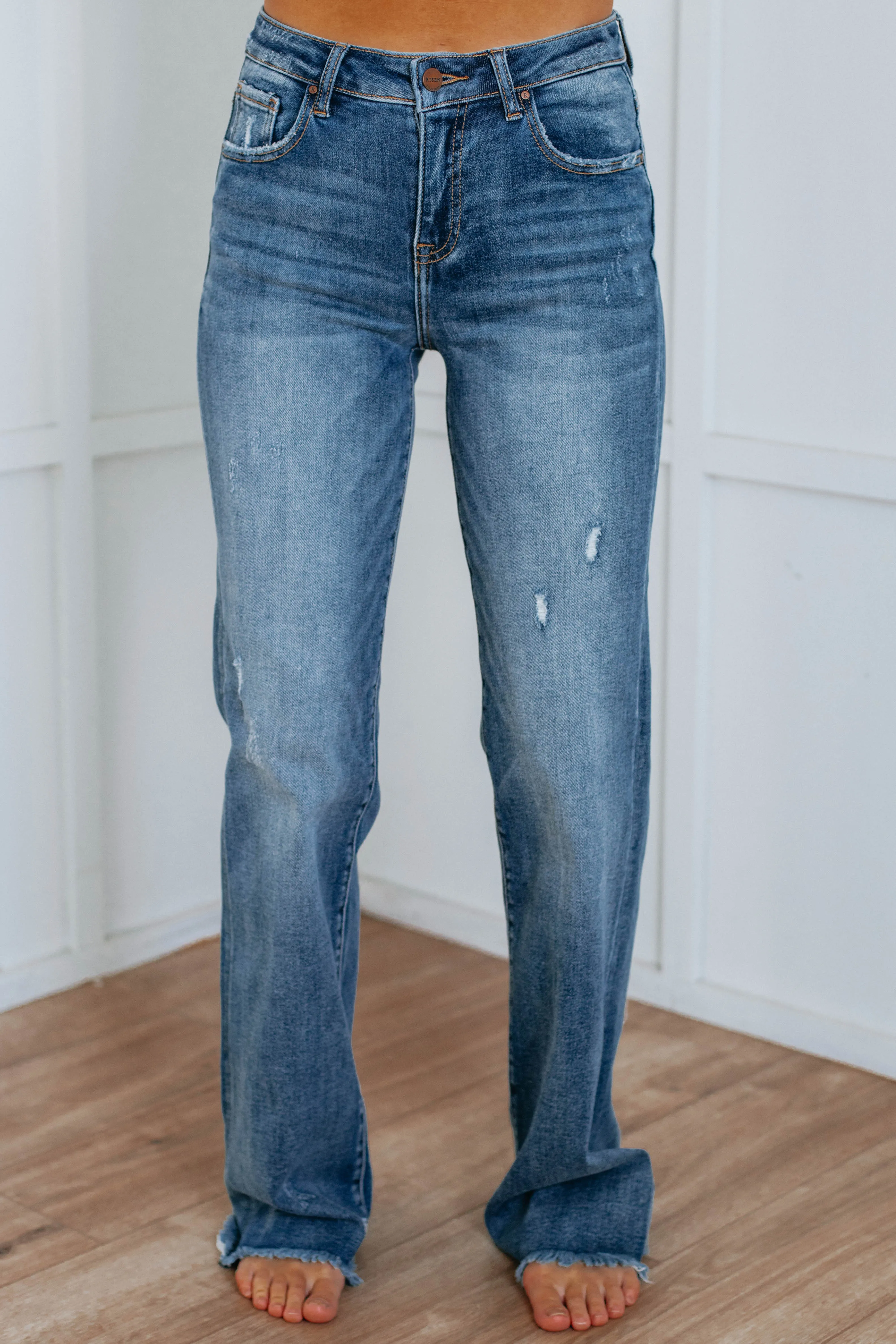 Aemi Risen Jeans - Medium Wash sold by Wild Oak Boutique product image thumbnail 3
