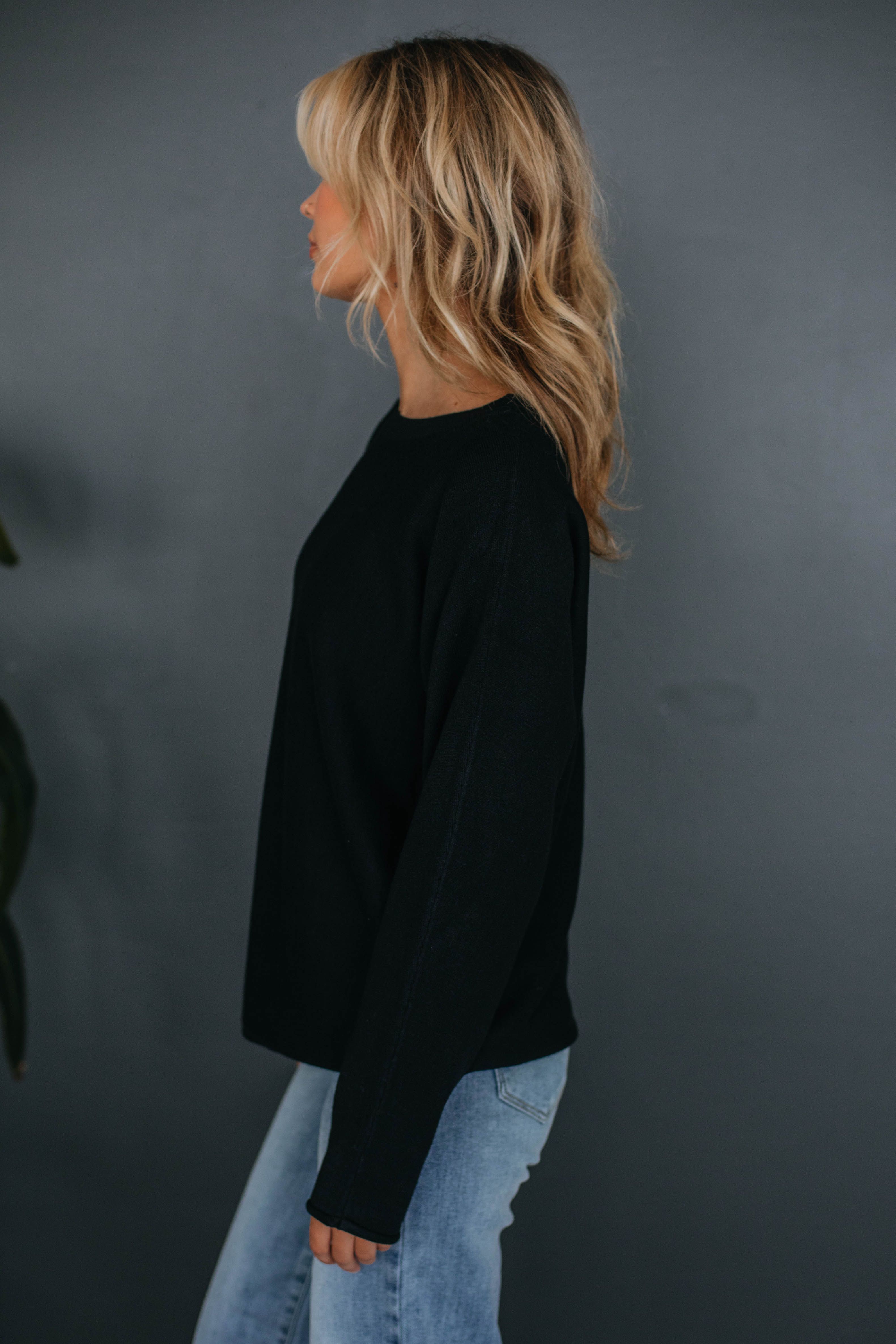 Brylee Lightweight Sweater - Black sold by Wild Oak Boutique product image thumbnail 5