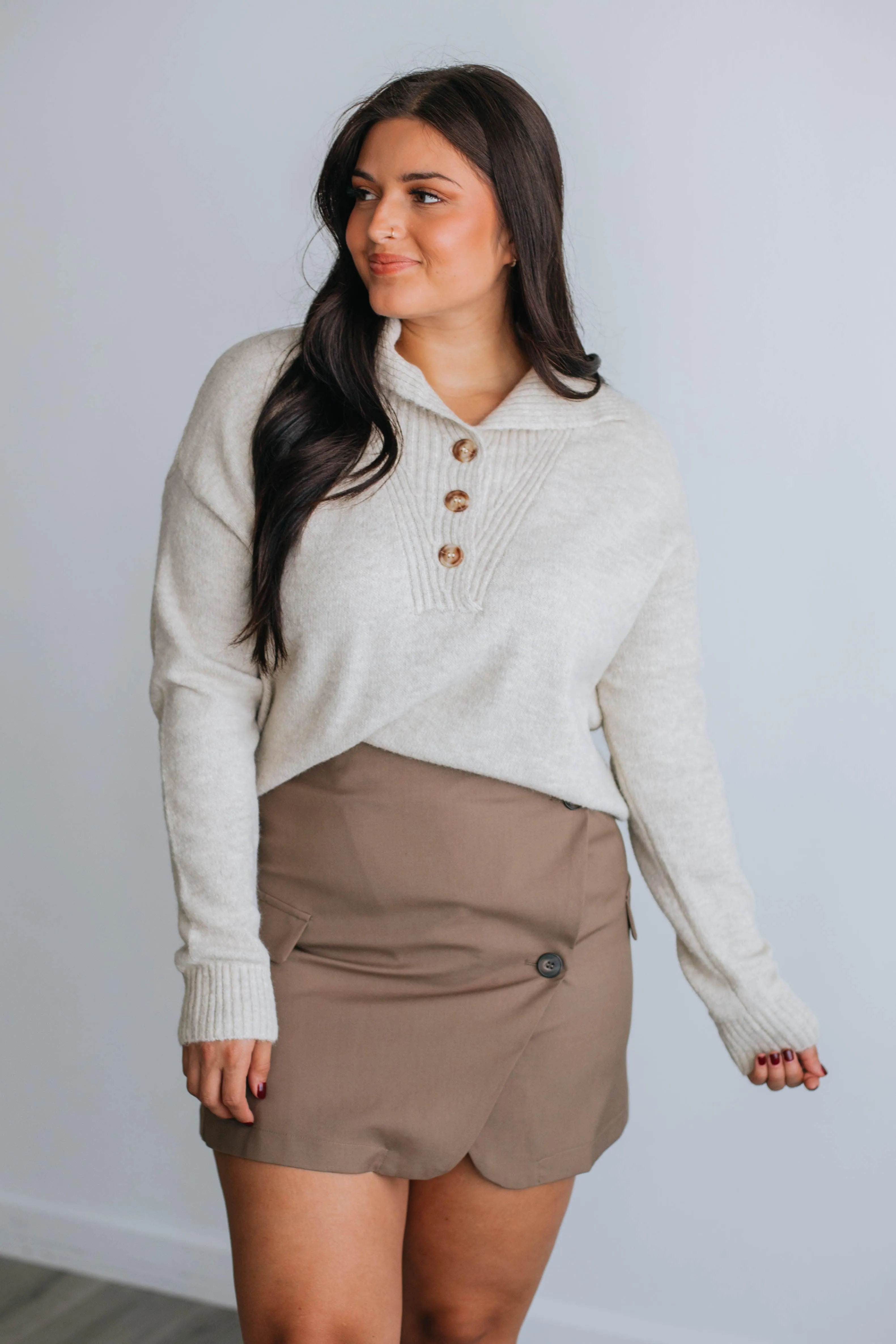 Isabella Mini Skirt - Mocha sold by Wild Oak Boutique product image thumbnail 5