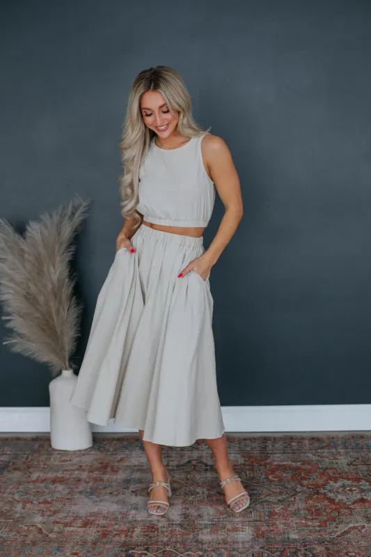 Taisly Textured Skirt sold by Wild Oak Boutique