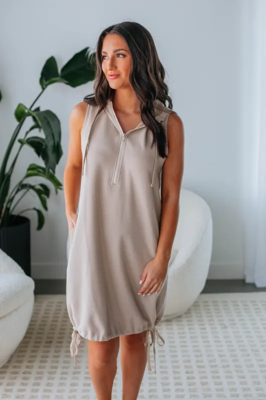 Elvira Lounge Dress - Sand sold by Wild Oak Boutique