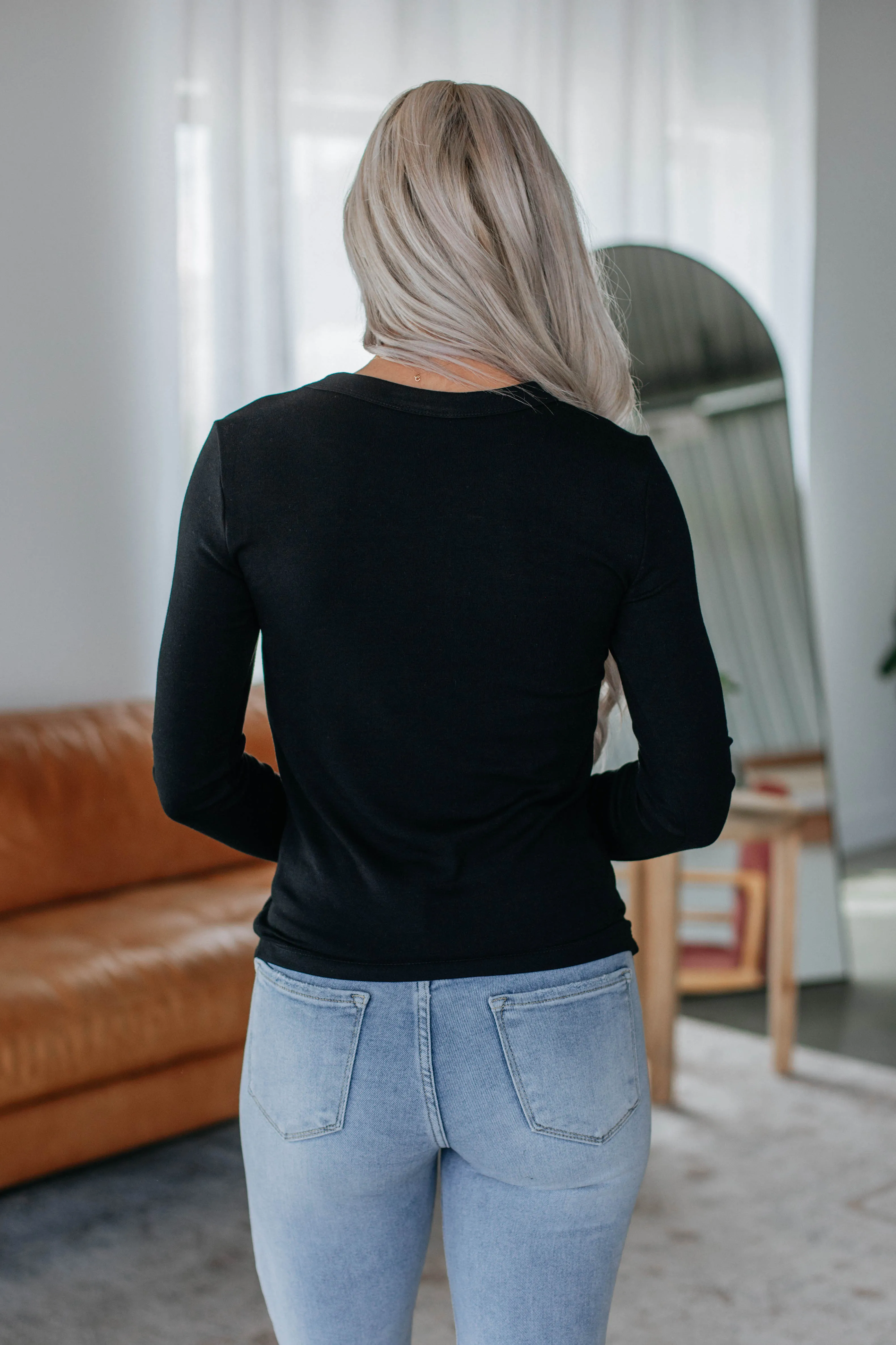 Penny Long Sleeve Top - Black sold by Wild Oak Boutique product image thumbnail 5