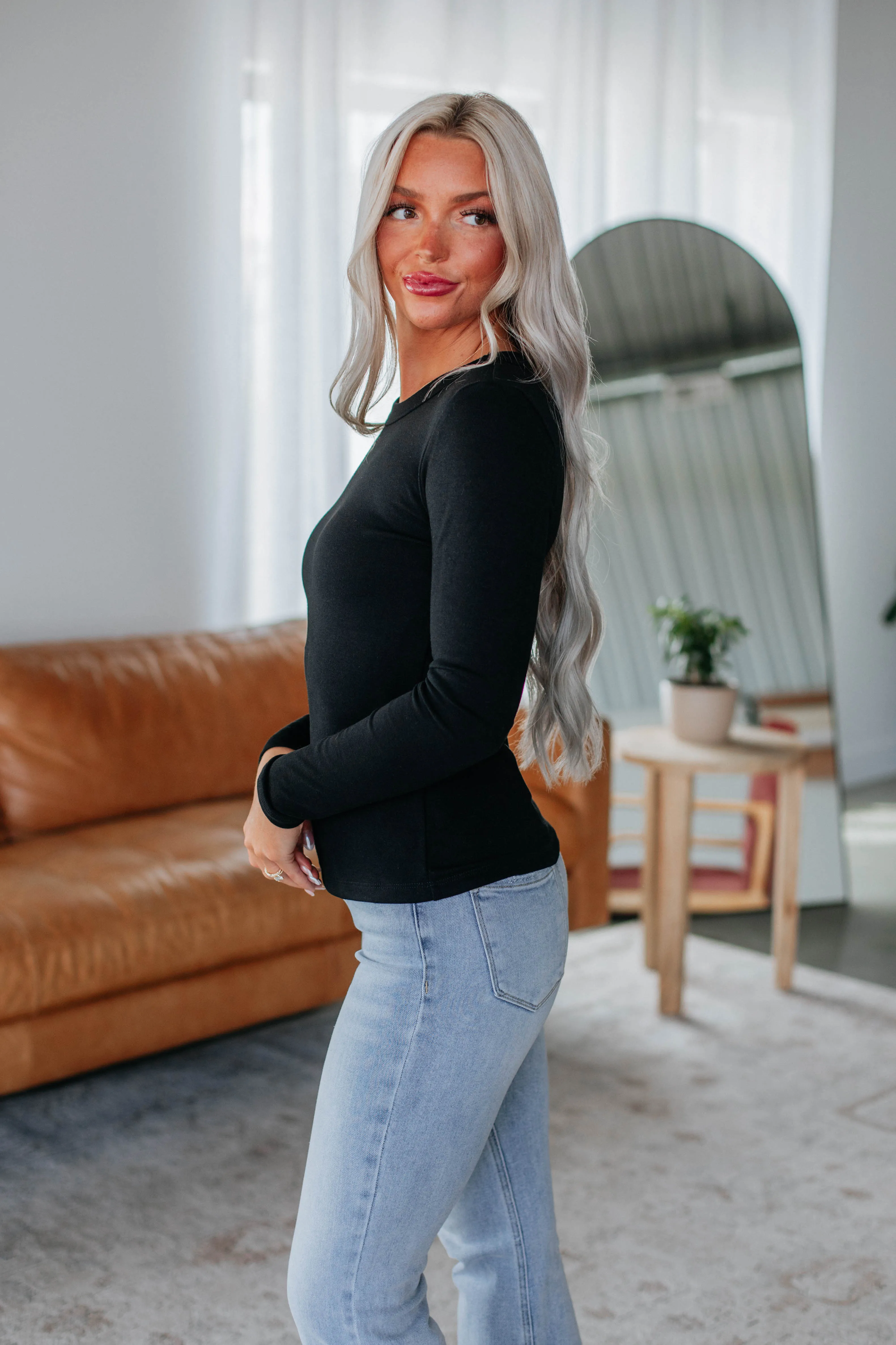 Penny Long Sleeve Top - Black sold by Wild Oak Boutique product image thumbnail 2