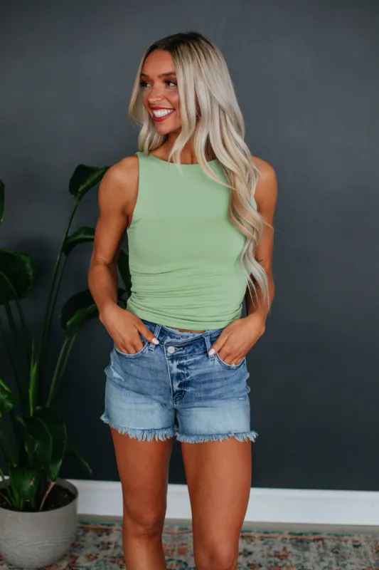 Ariel Basic Tank - Sprout sold by Wild Oak Boutique