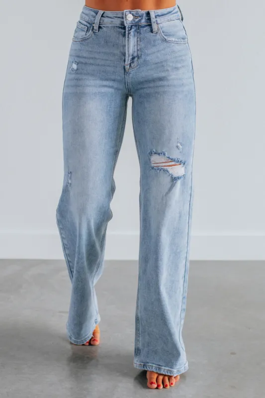 Joni Risen Jeans - Light Wash sold by Wild Oak Boutique
