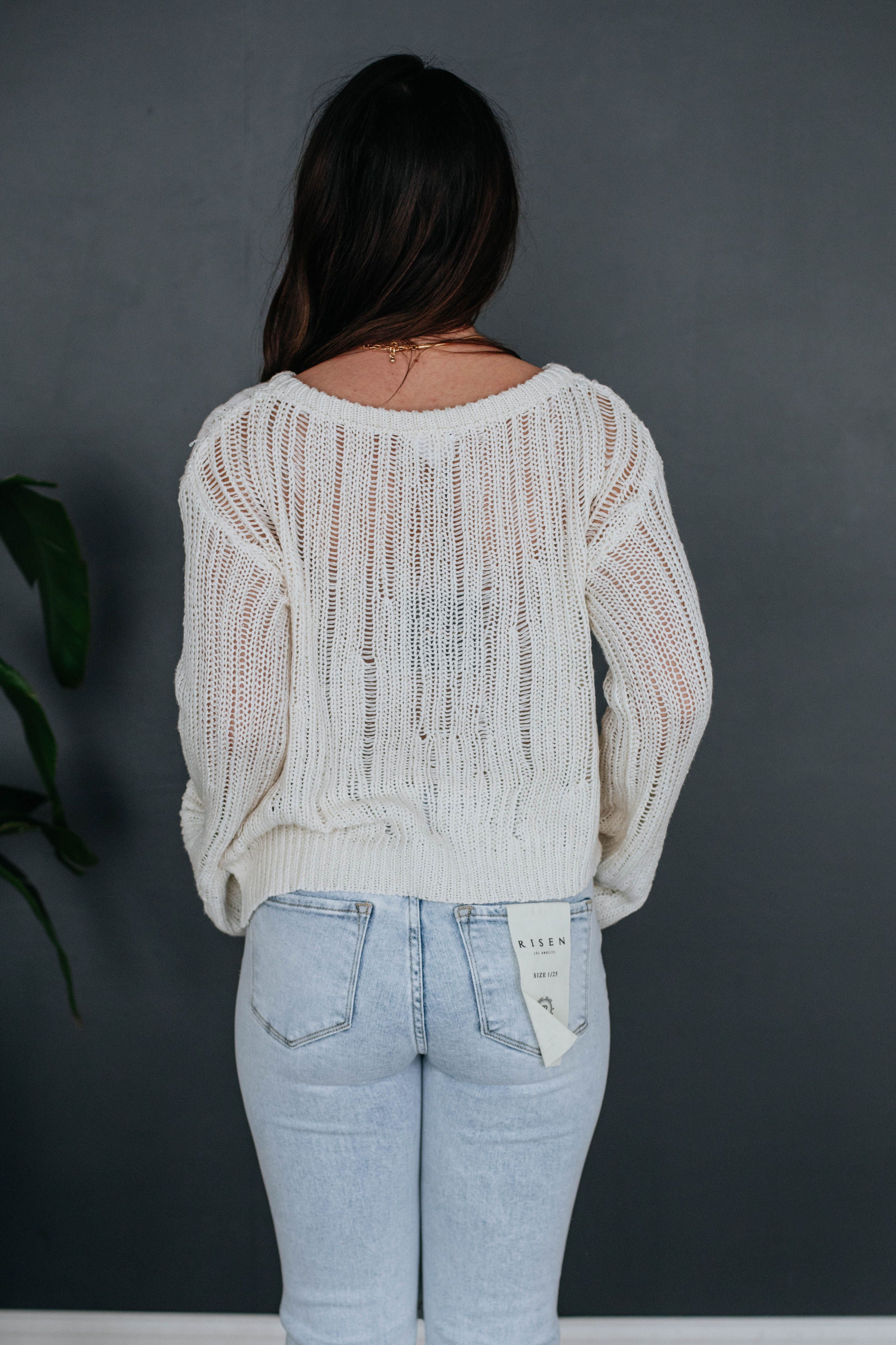 Fauna Distressed Sweater sold by Wild Oak Boutique product image thumbnail 5