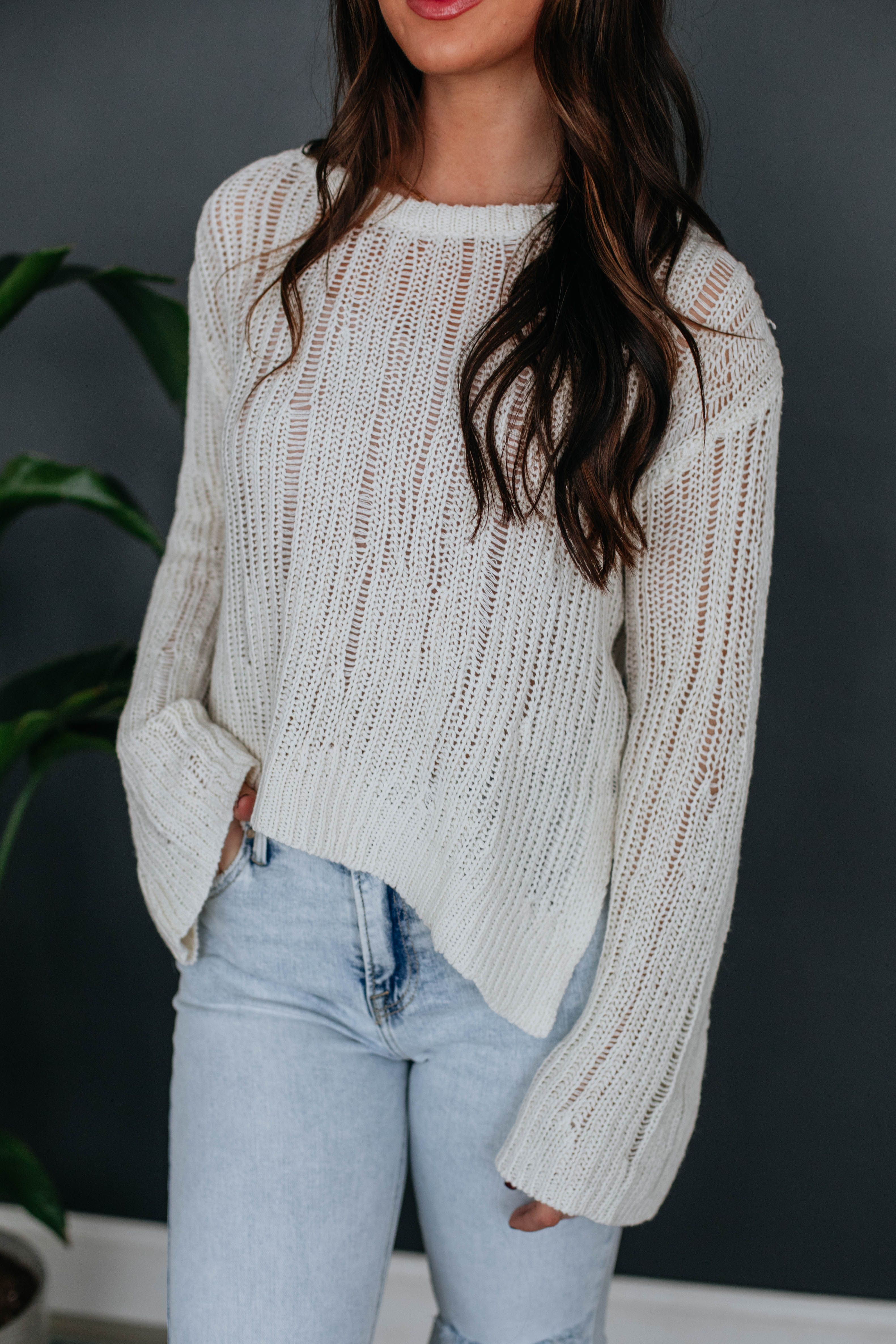 Fauna Distressed Sweater sold by Wild Oak Boutique product image thumbnail 2
