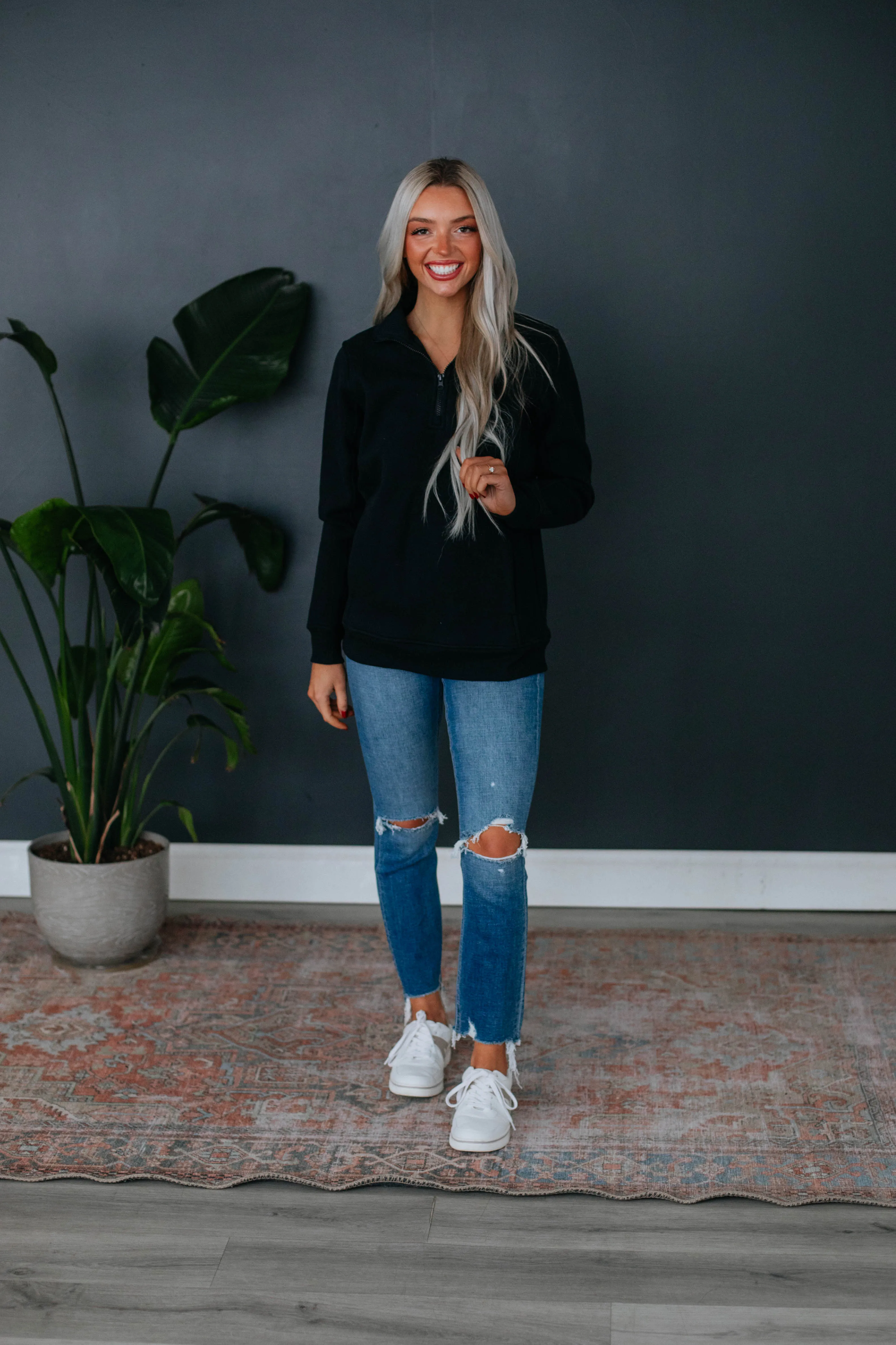 Auralia Pullover - Black sold by Wild Oak Boutique product image thumbnail 2