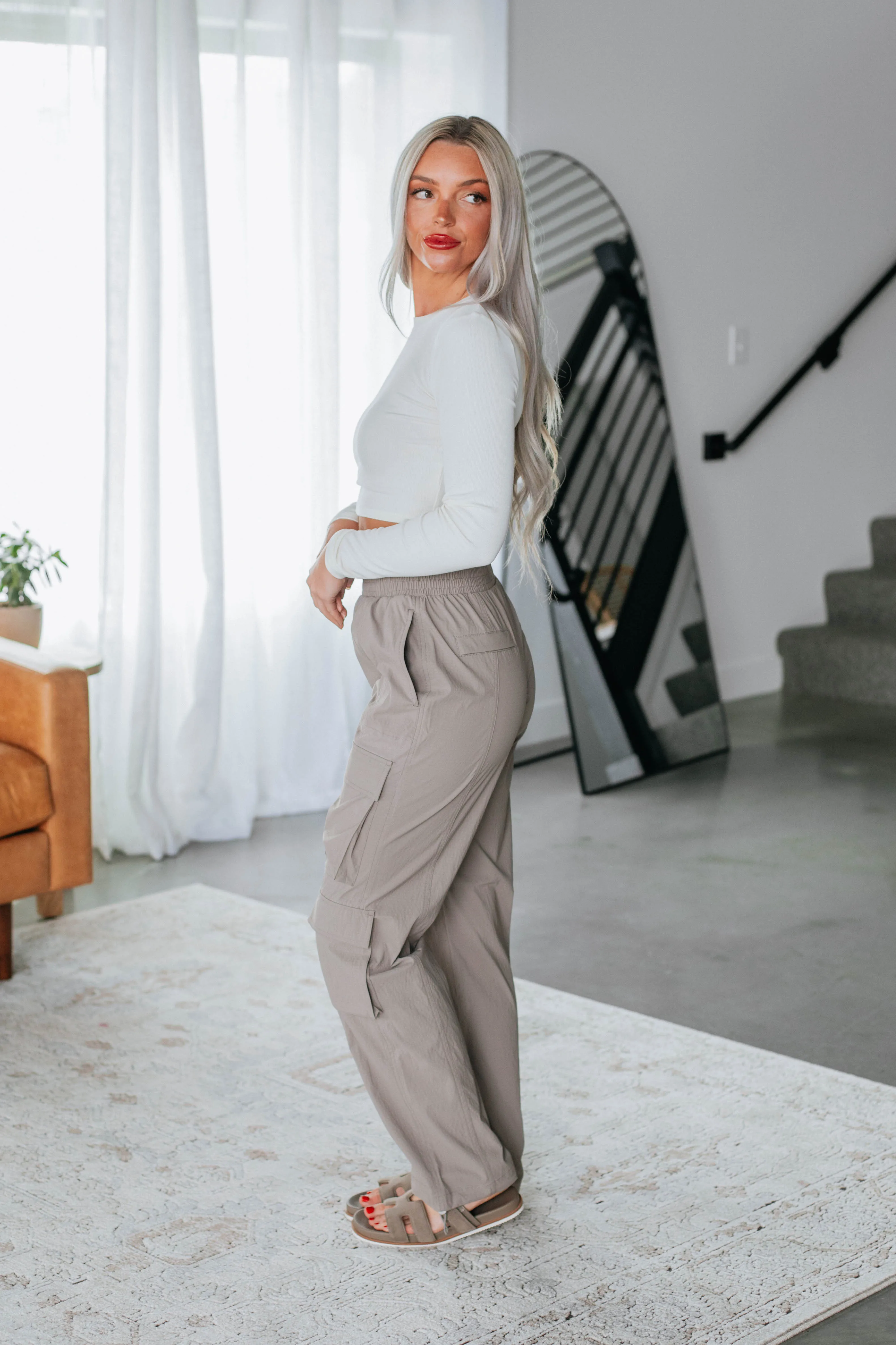 Waylon Cargo Pants - Mocha sold by Wild Oak Boutique product image thumbnail 3