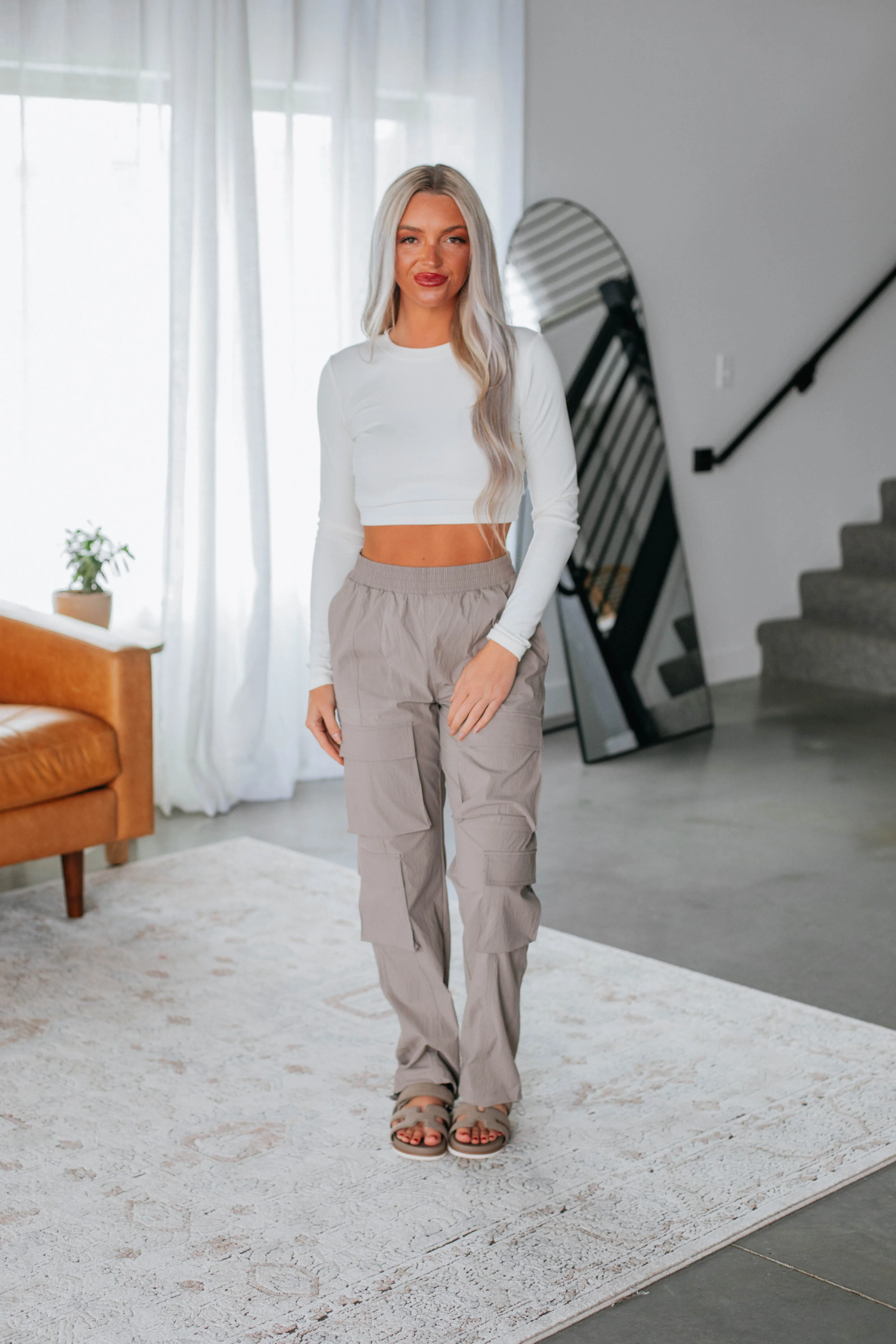 Waylon Cargo Pants - Mocha sold by Wild Oak Boutique product image thumbnail 4