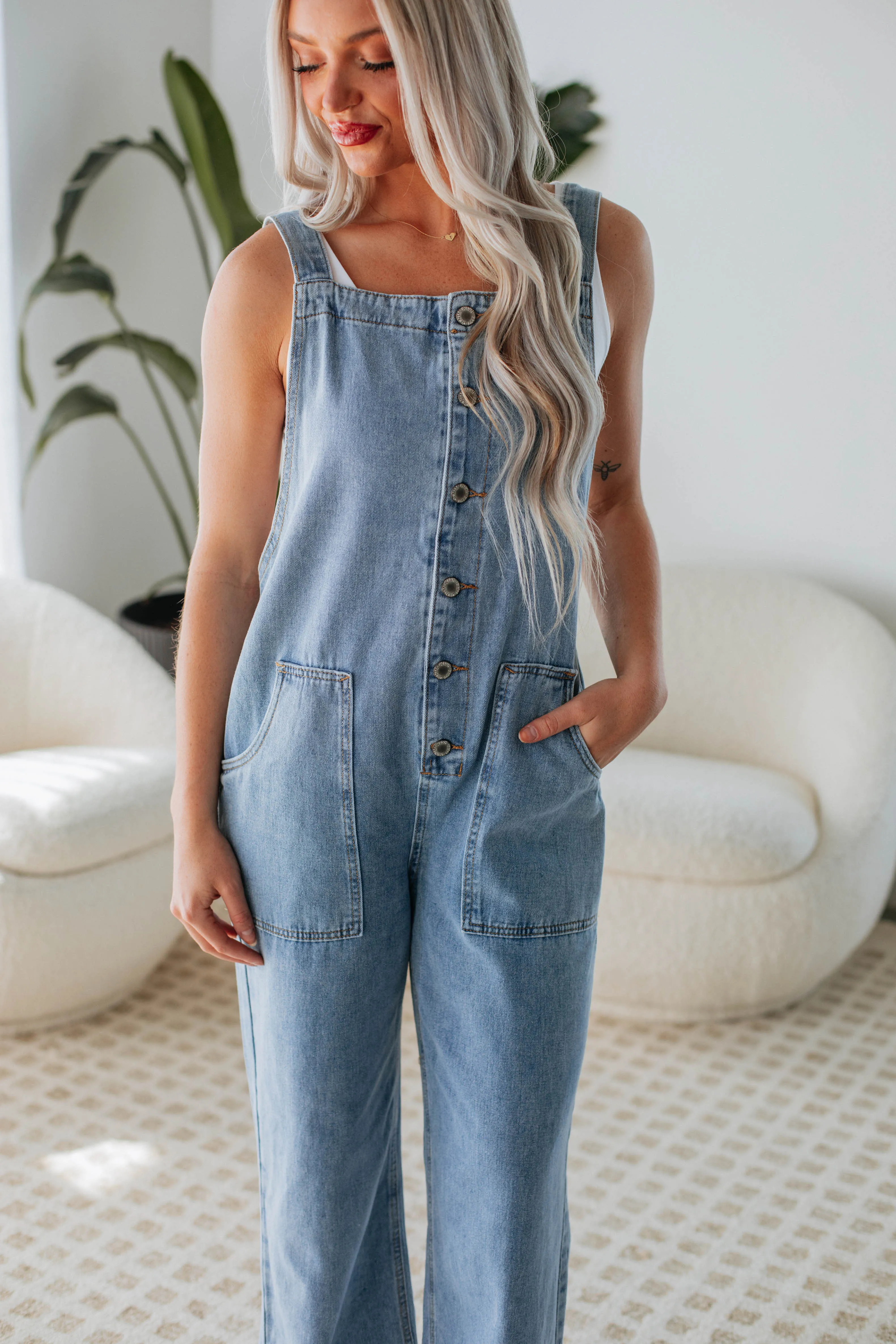 Pierson Denim Overalls sold by Wild Oak Boutique product image thumbnail 2