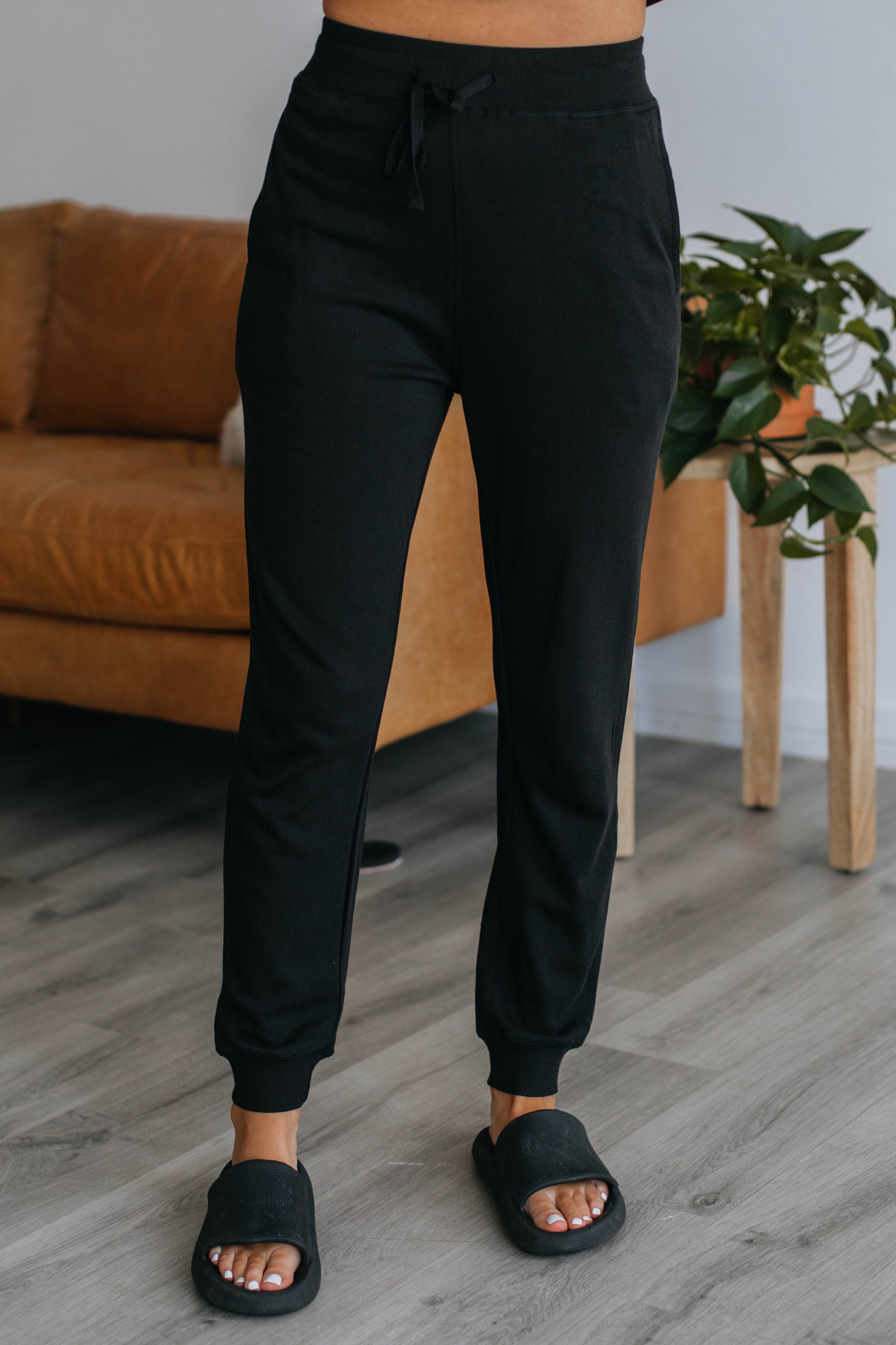Merritt Lounge Joggers - Black sold by Wild Oak Boutique product image thumbnail 2