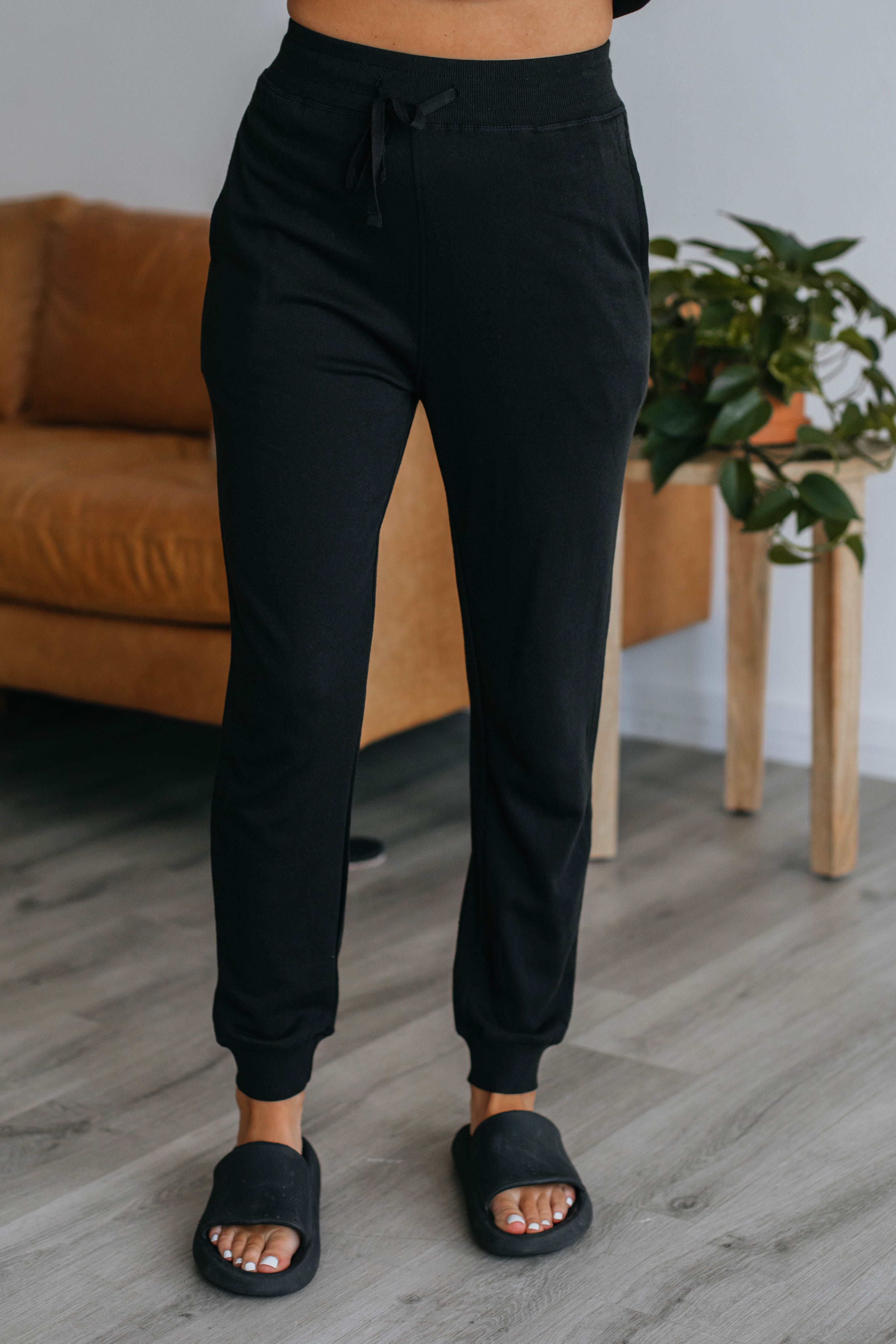 Merritt Lounge Joggers - Black sold by Wild Oak Boutique product image thumbnail 4
