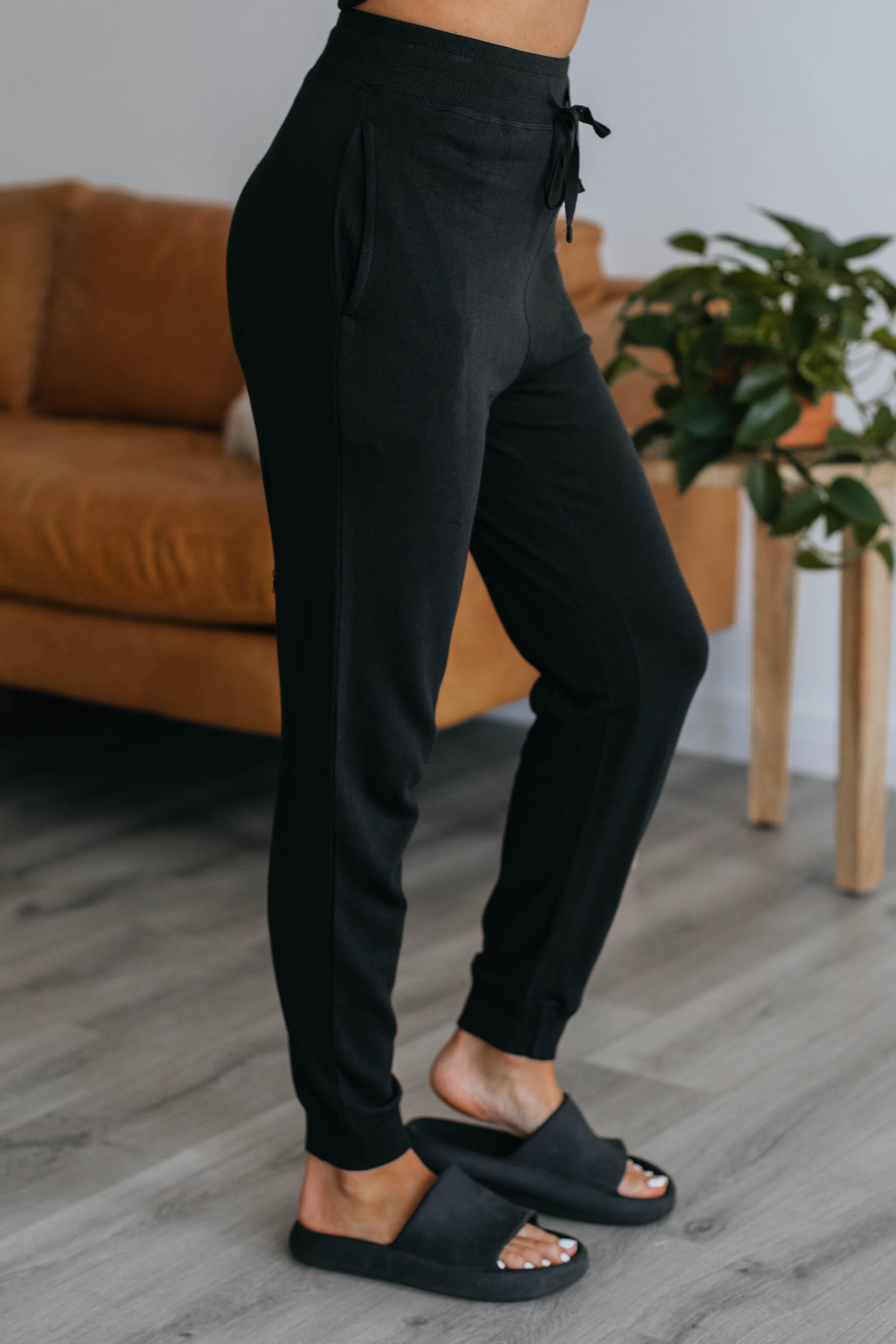 Merritt Lounge Joggers - Black sold by Wild Oak Boutique
