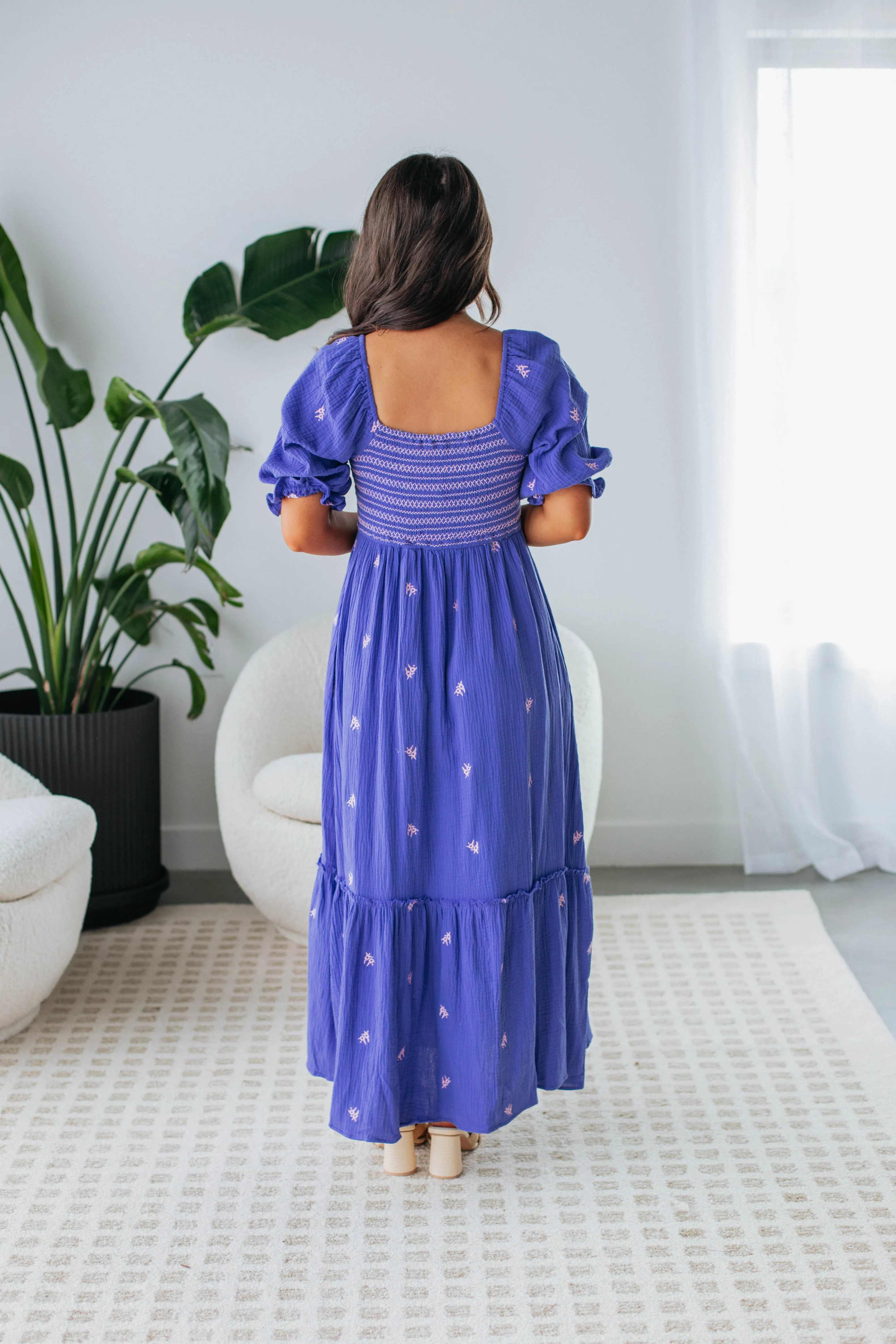 Jada Midi Dress - Indigo sold by Wild Oak Boutique product image thumbnail 4