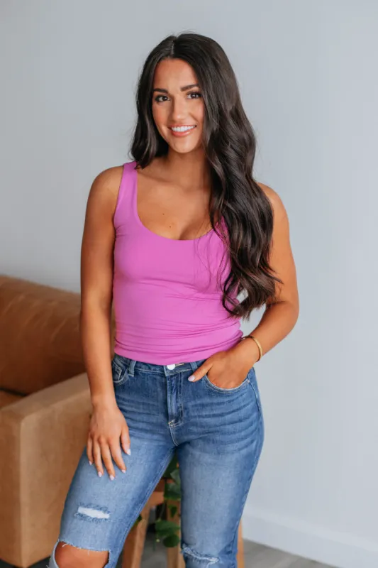 Delta Basic Tank - Orchid sold by Wild Oak Boutique