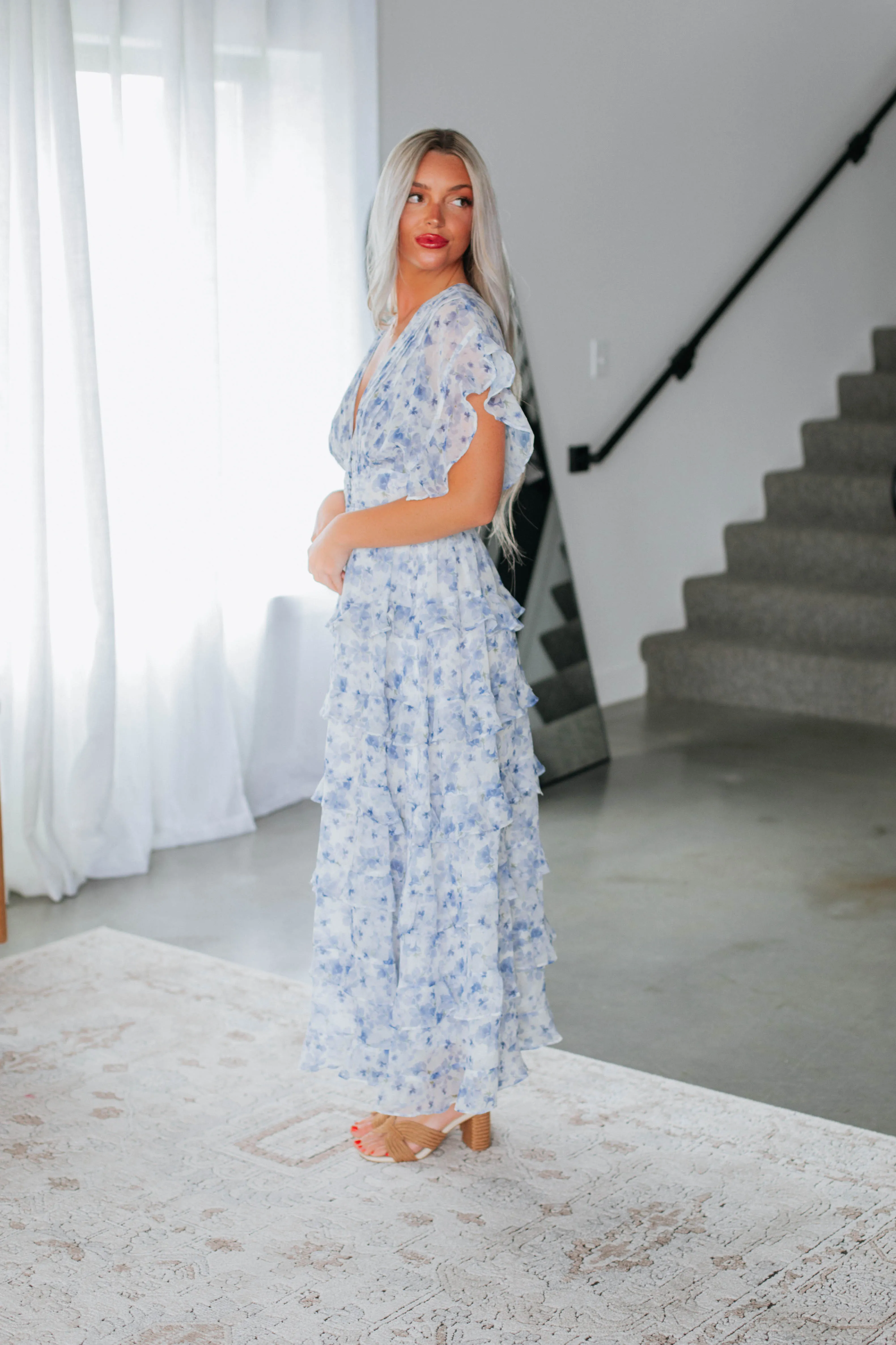 Daphnie Maxi Dress - Powder Blue sold by Wild Oak Boutique product image thumbnail 3