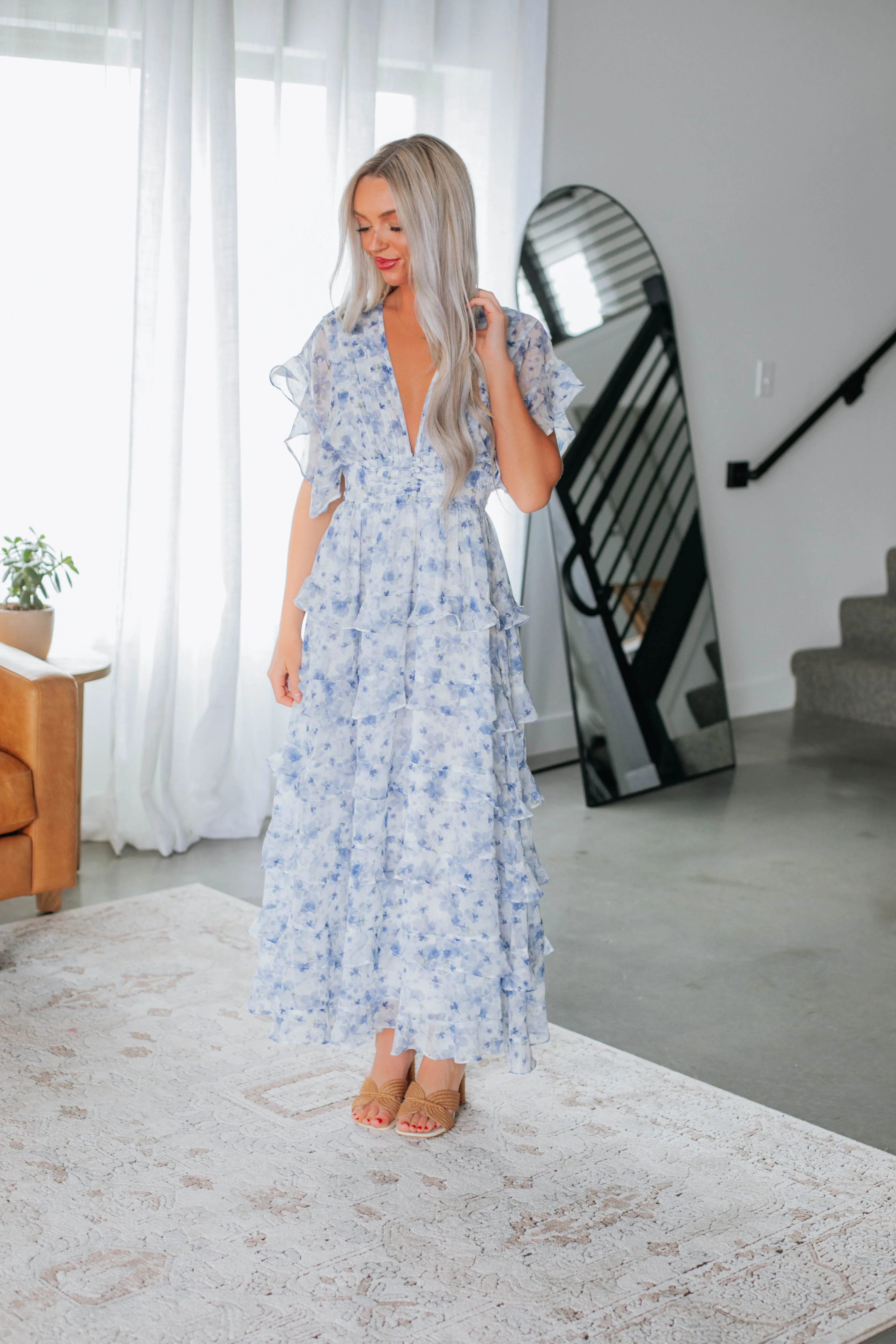 Daphnie Maxi Dress - Powder Blue sold by Wild Oak Boutique product image thumbnail 5