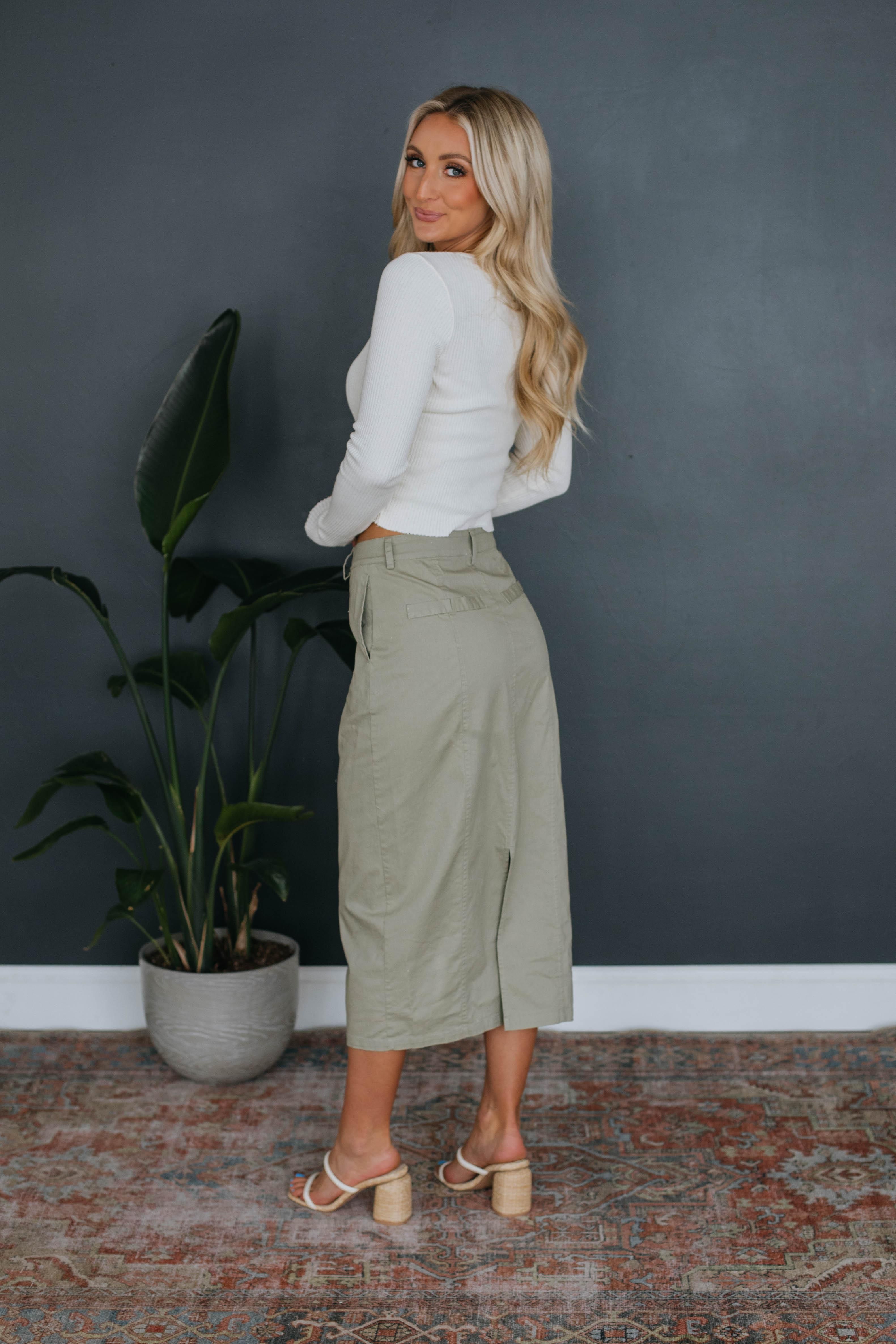 Allure Midi Skirt sold by Wild Oak Boutique product image thumbnail 5