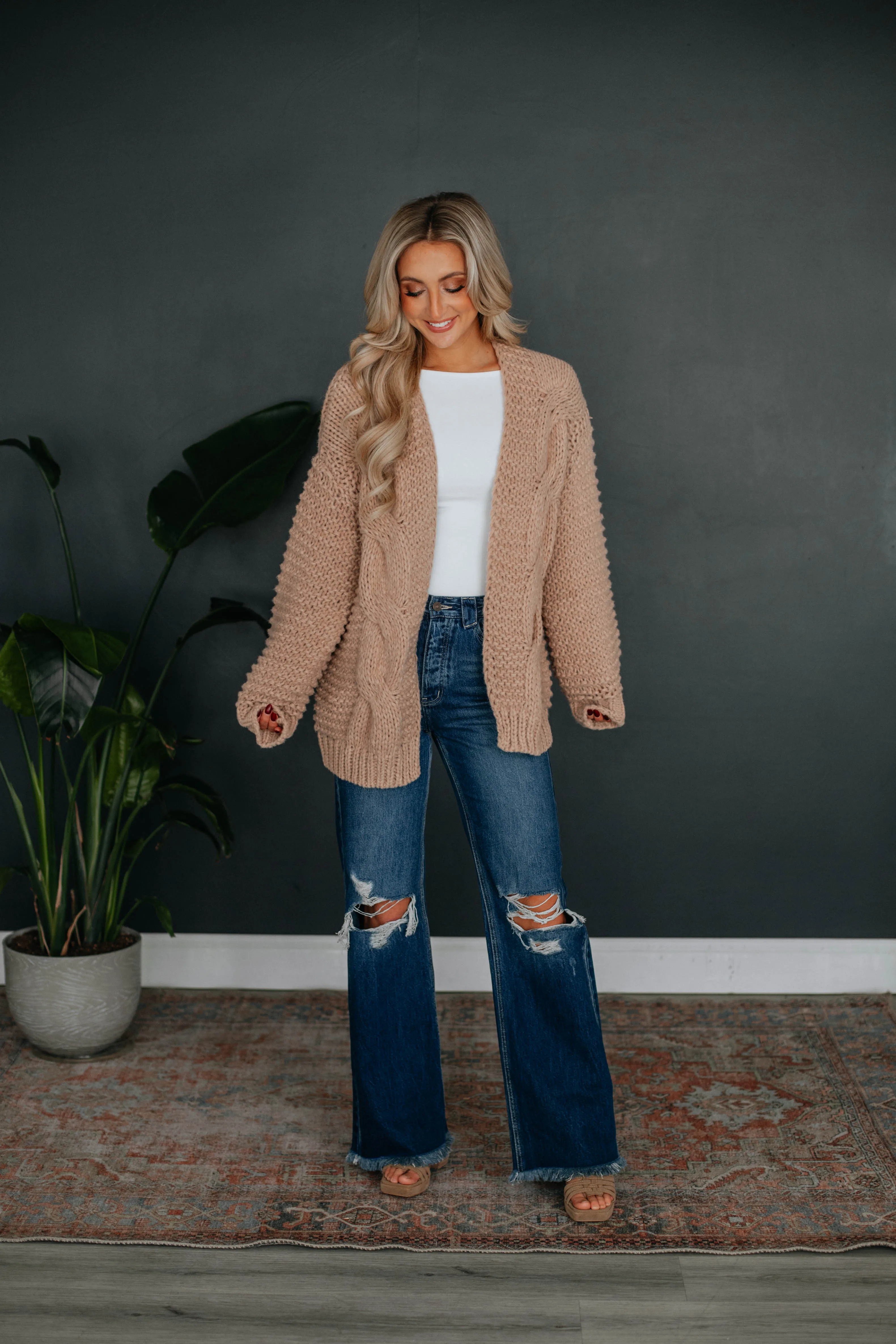 Rommi Cardigan - Sand sold by Wild Oak Boutique product image thumbnail 3