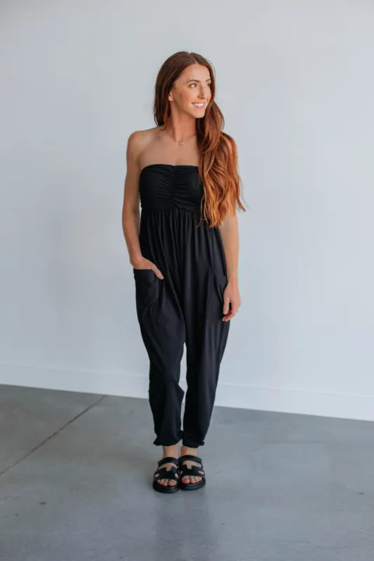 Maria Jumpsuit - Black sold by Wild Oak Boutique