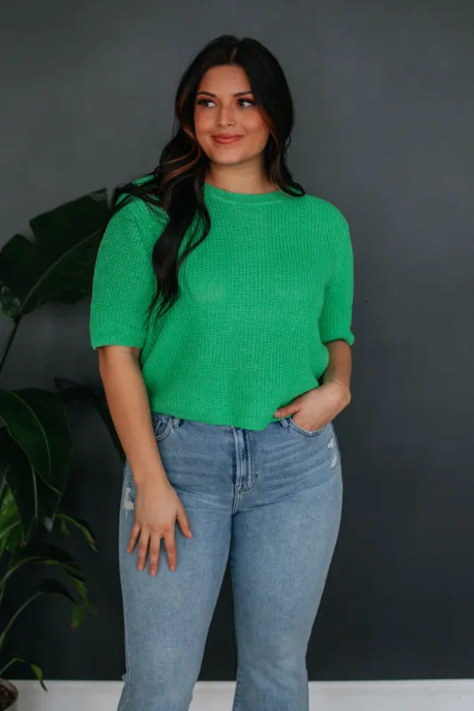 Ramia Knit Top - Apple sold by Wild Oak Boutique