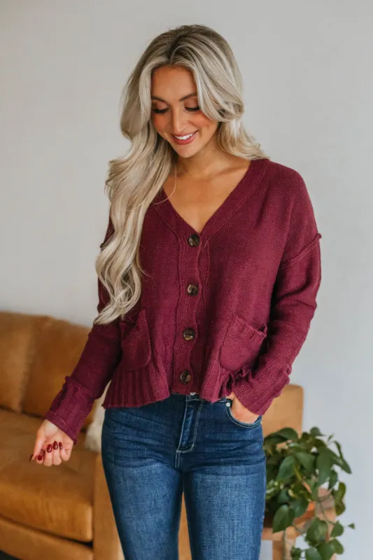 Monty Cardigan - Wine sold by Wild Oak Boutique