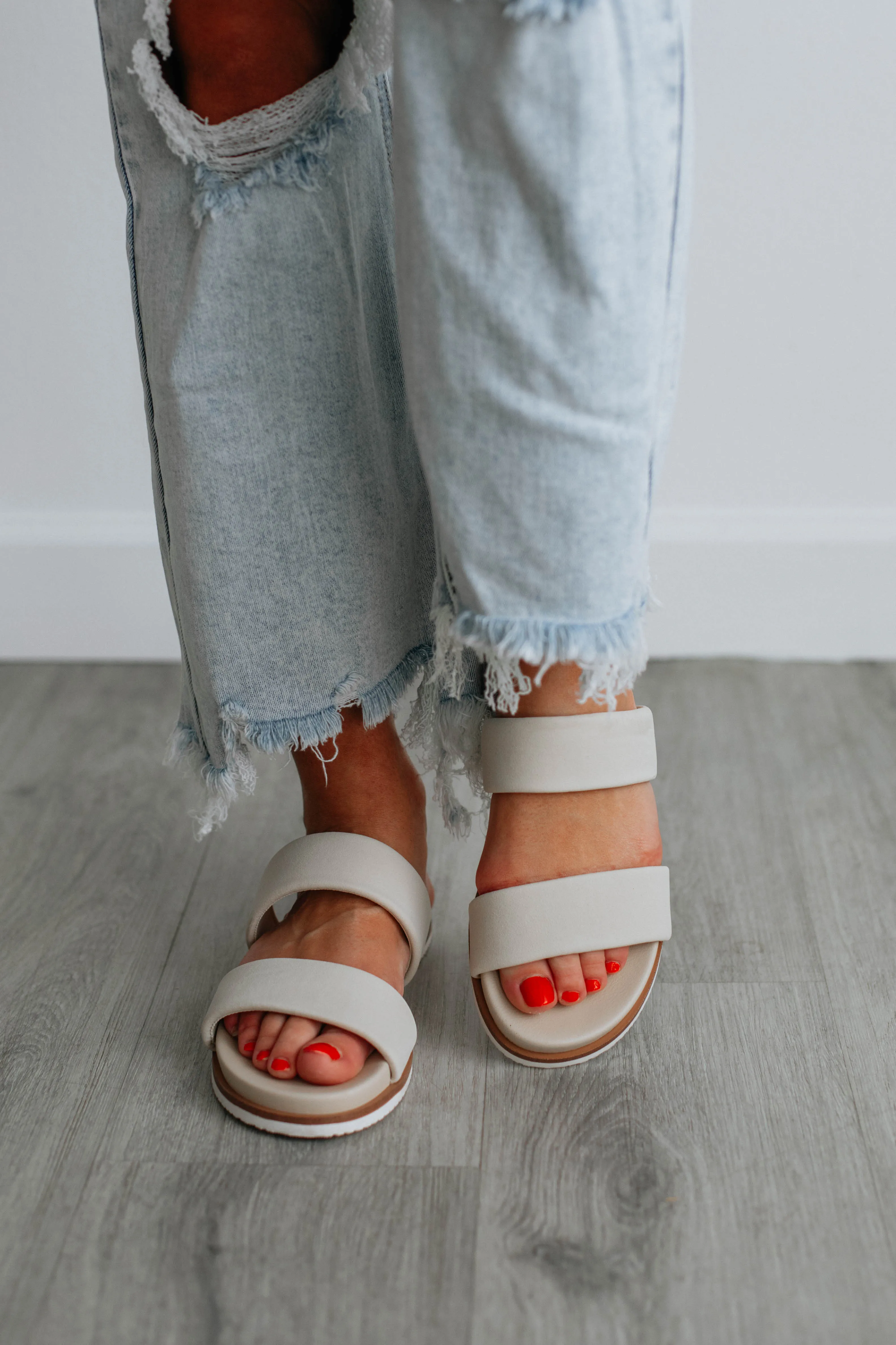 Word On The Street Sandals - Cream sold by Wild Oak Boutique product image thumbnail 4