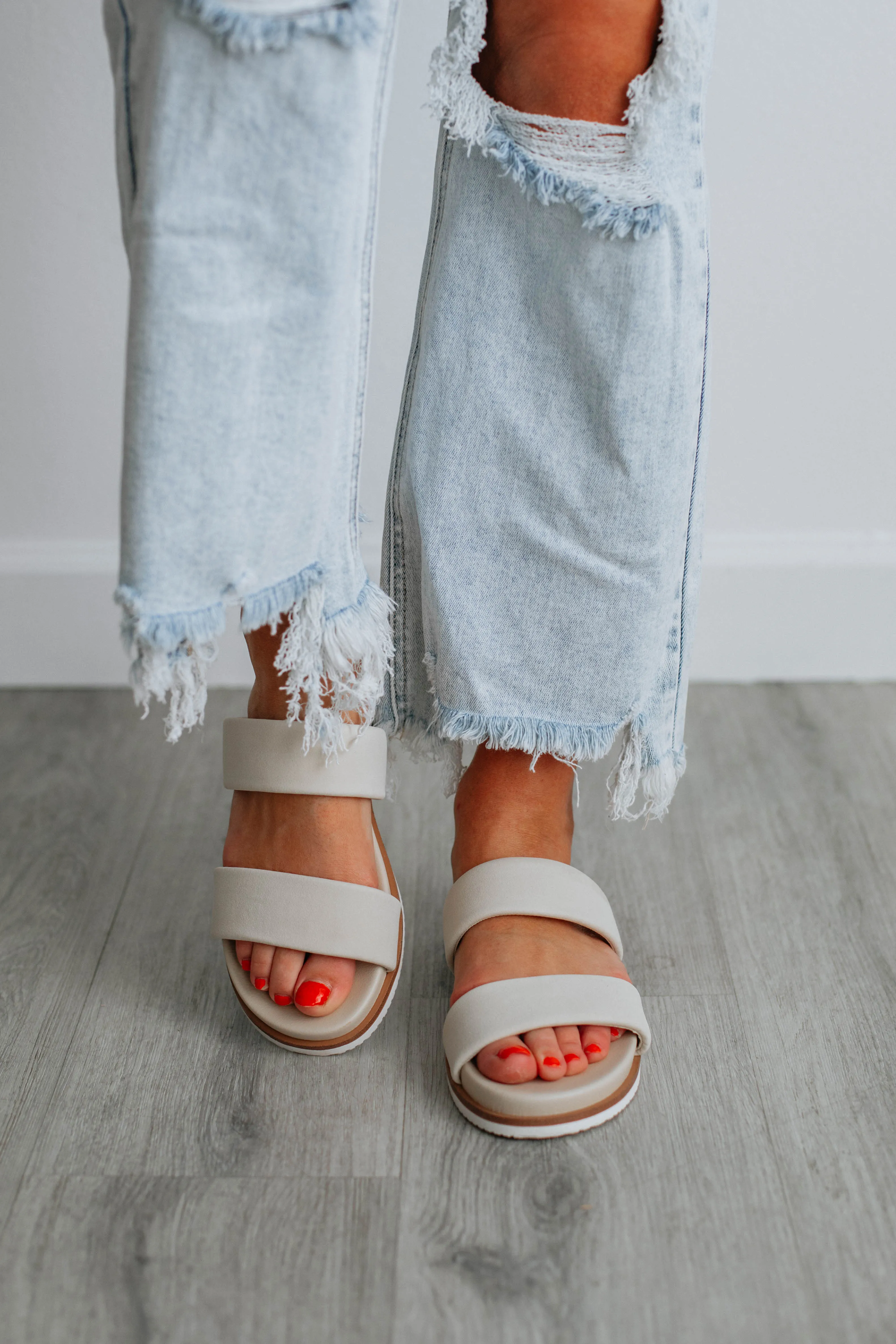 Word On The Street Sandals - Cream sold by Wild Oak Boutique product image thumbnail 2