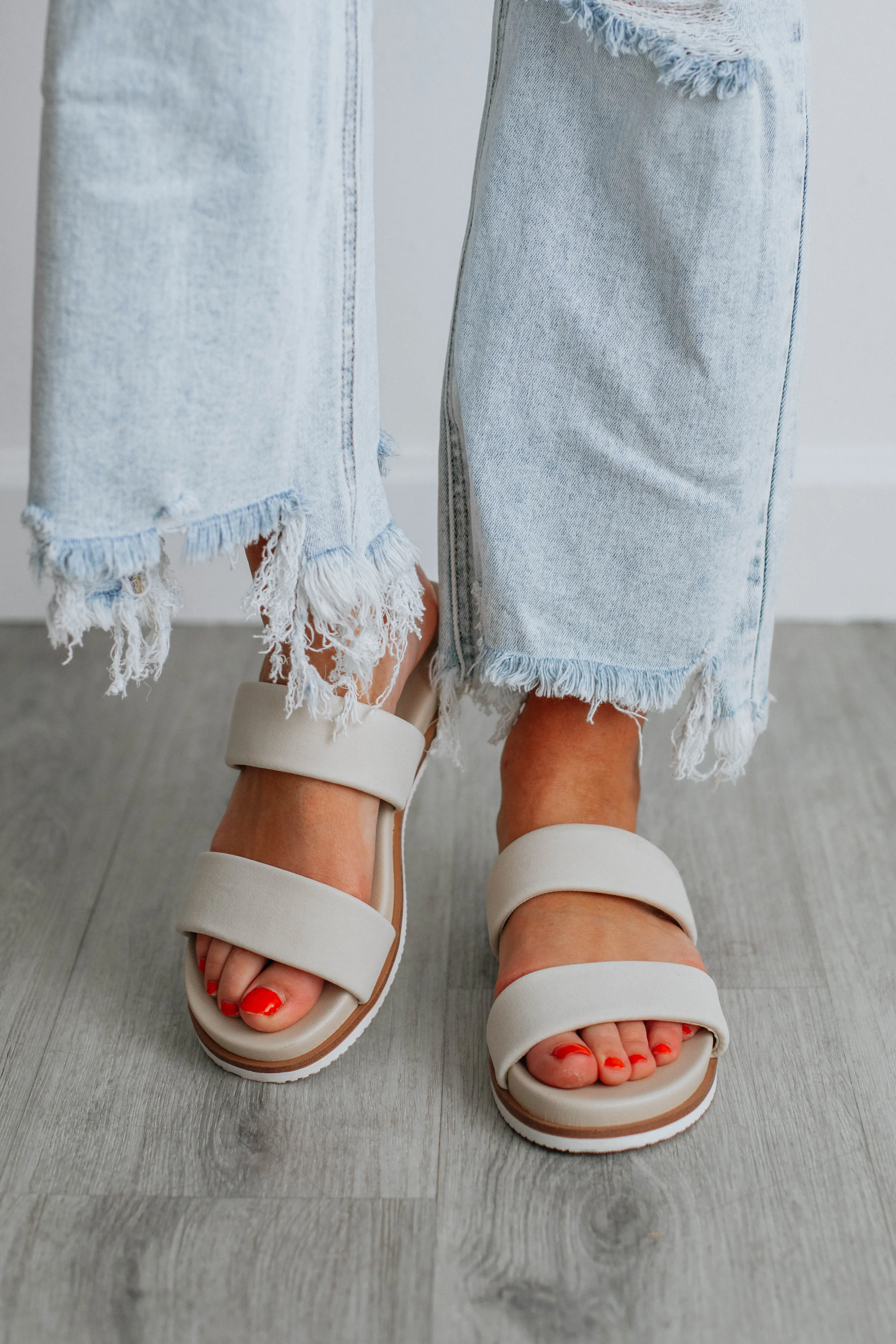Word On The Street Sandals - Cream sold by Wild Oak Boutique product image thumbnail 3