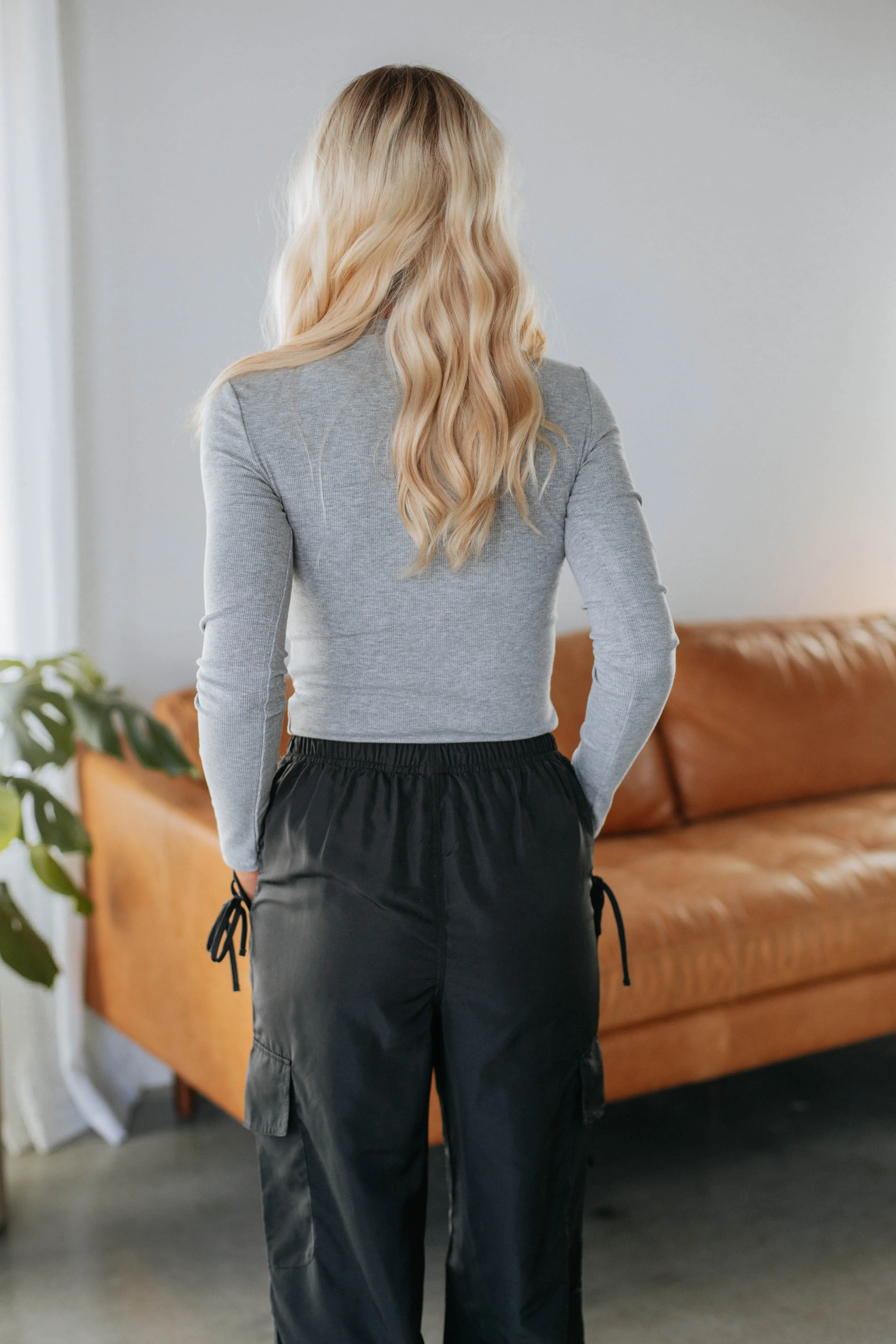 Remi Ribbed Top - Heather Grey sold by Wild Oak Boutique product image thumbnail 4