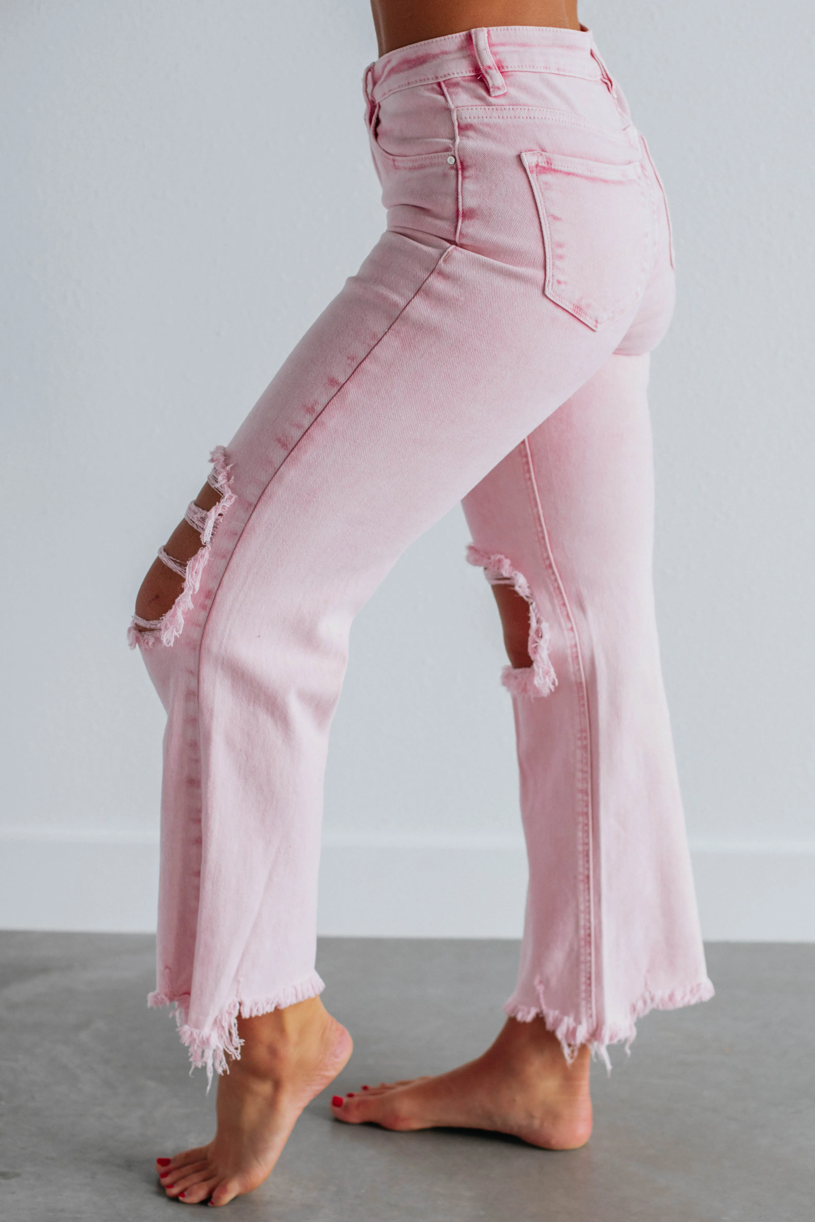 Willow Risen Jeans - Acid Pink sold by Wild Oak Boutique product image thumbnail 5